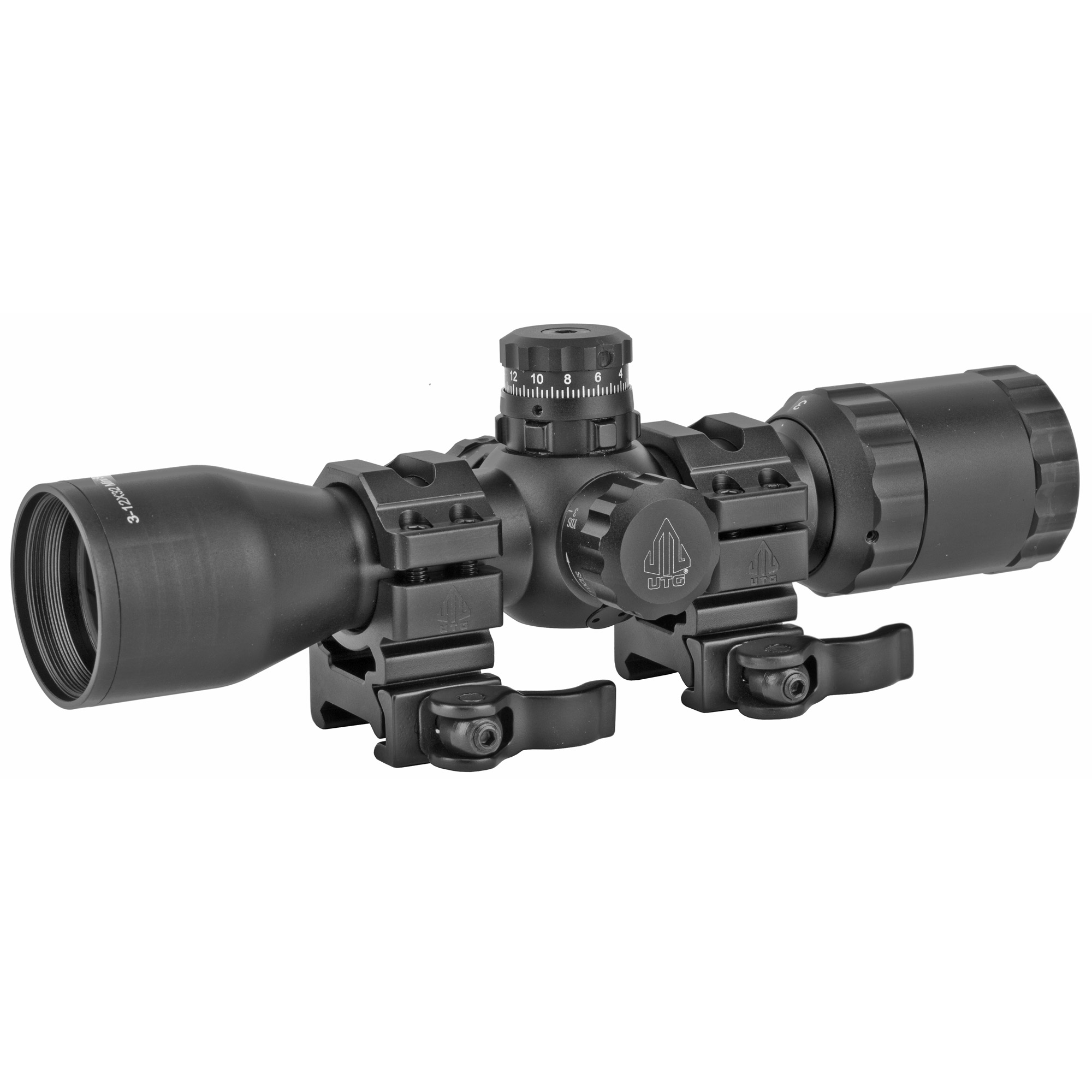 Leapers/UTG BugBuster Mil-Dot 3-12X Rifle Scope 1″ – Black