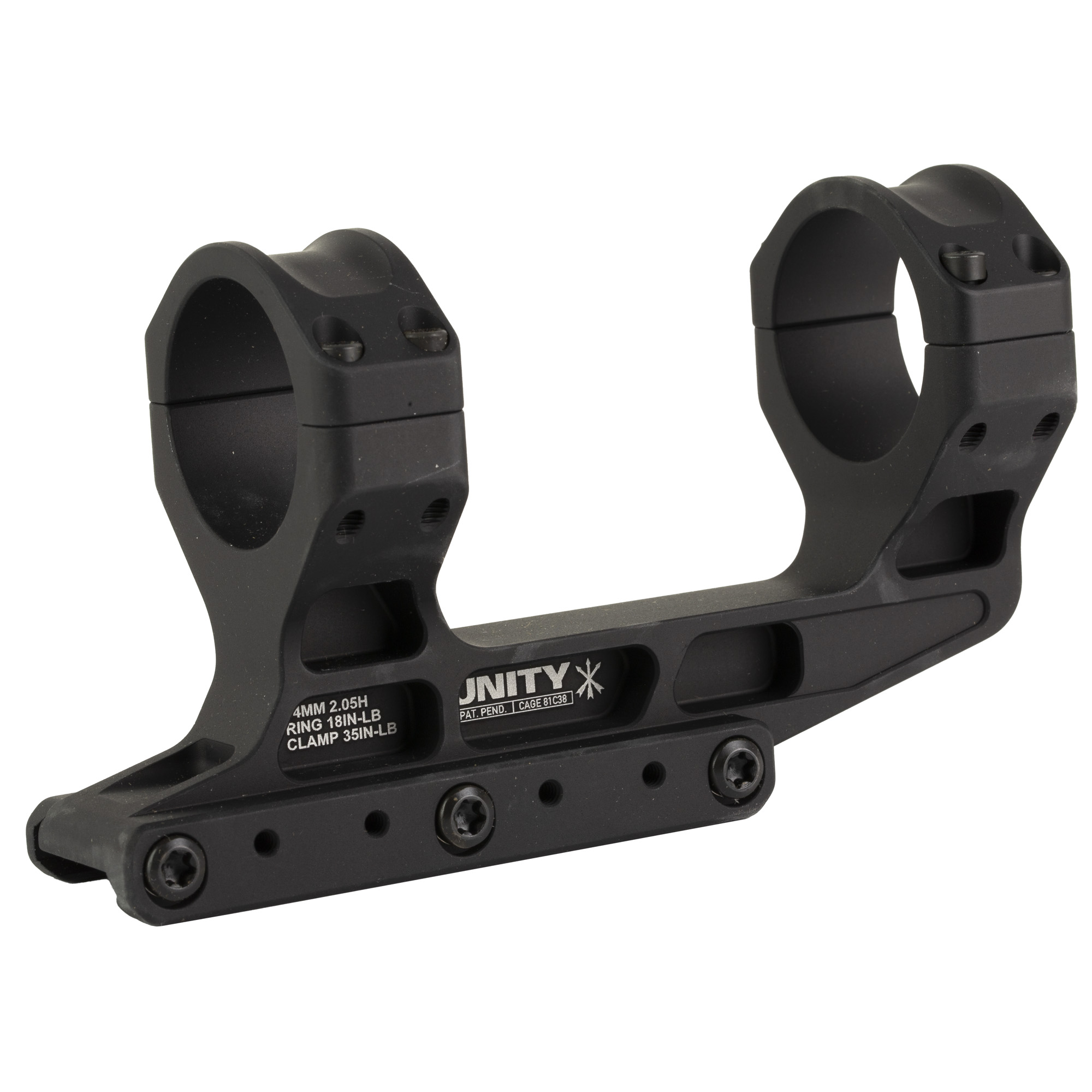 Unity Tactical 34mm Tube FAST 34mm LPVO – Black