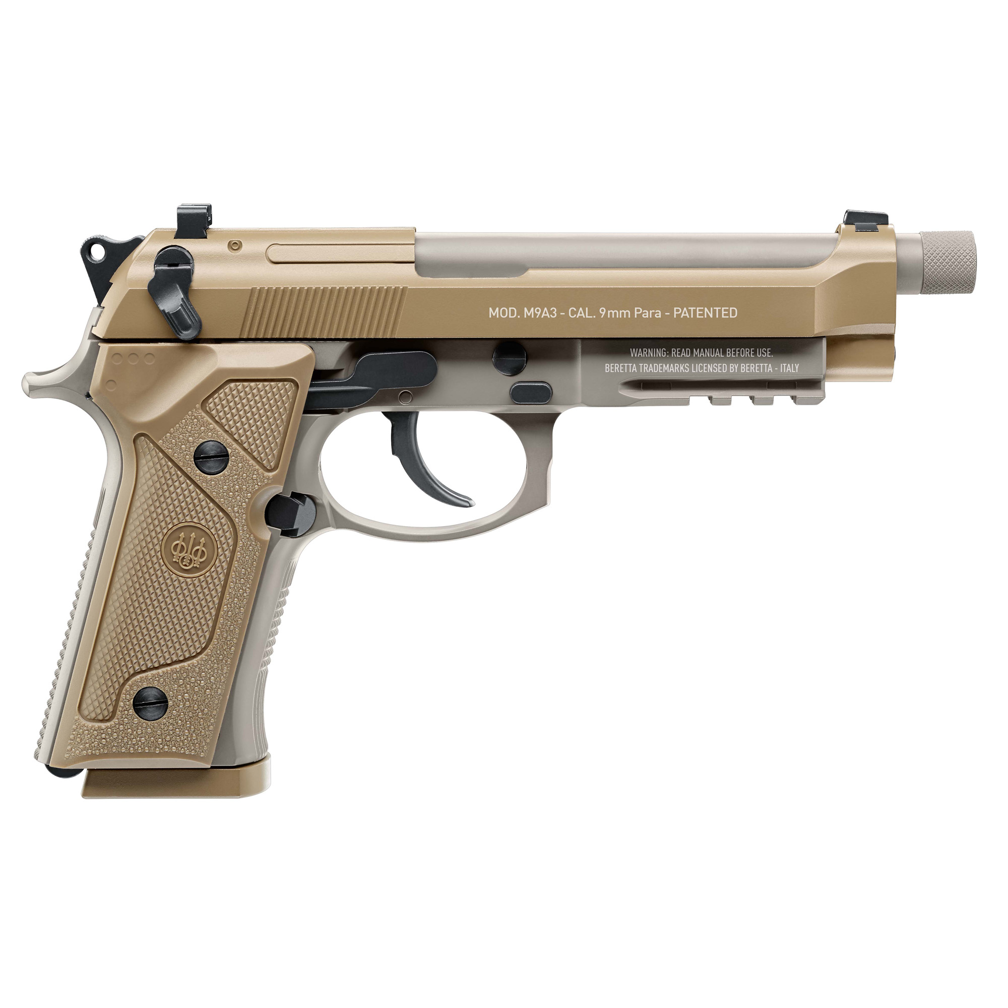 Umarex Beretta M9A3 .177BB 4.75″ Air Pistol 18rd 330FPS – Flat Dark Earth