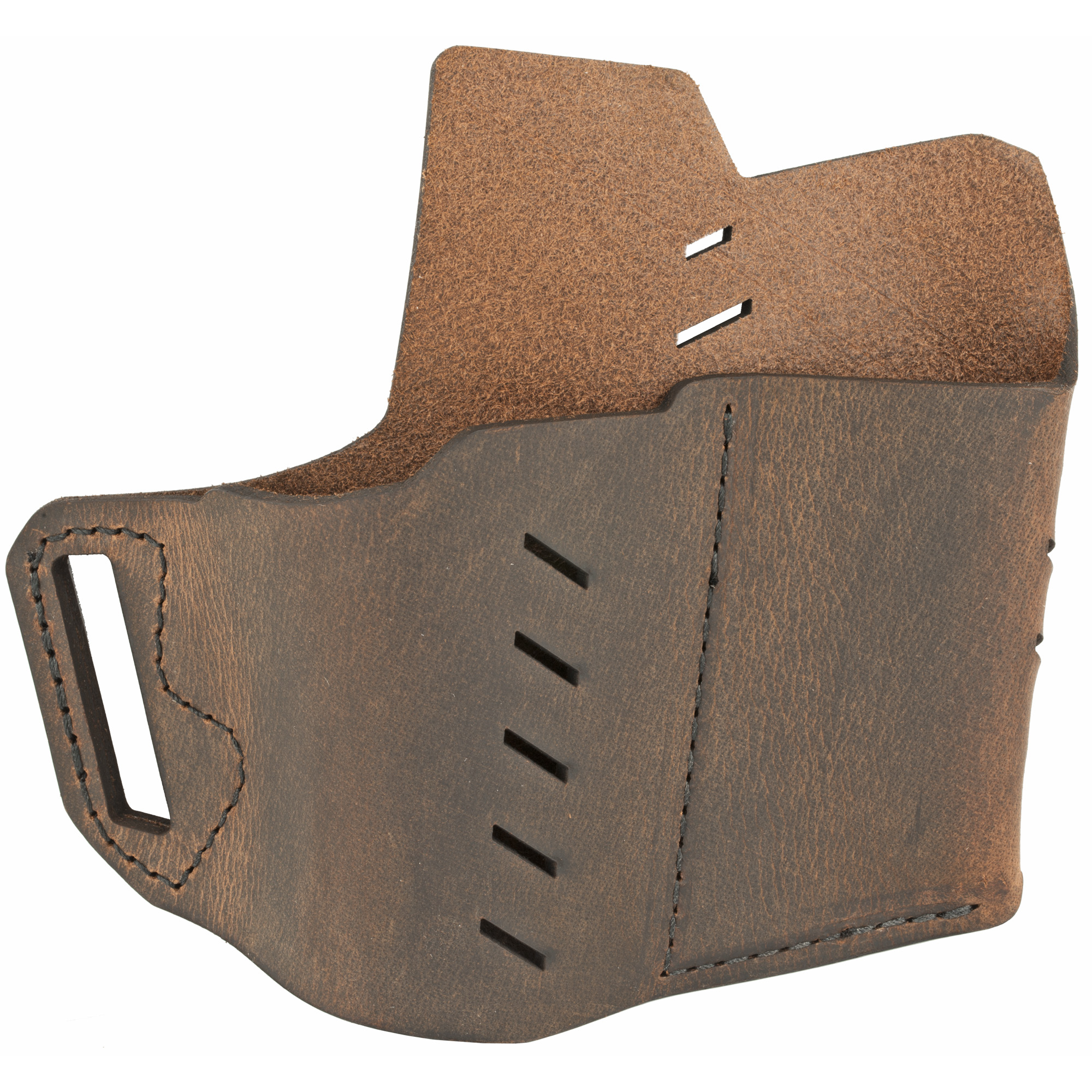 Versacarry 1911 Commander Water Buffalo Right Hand Leather Belt Holster – Brown