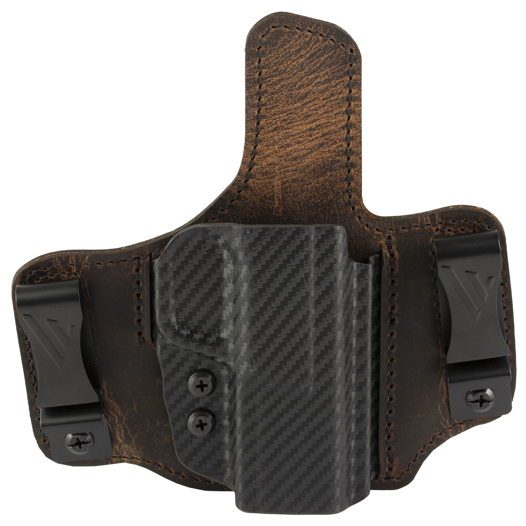 Versacarry S&W M&P Shield EZ 9MM/380ACP Insurgent Deluxe Right Hand Leather, Polymer Belt Holster – Brown