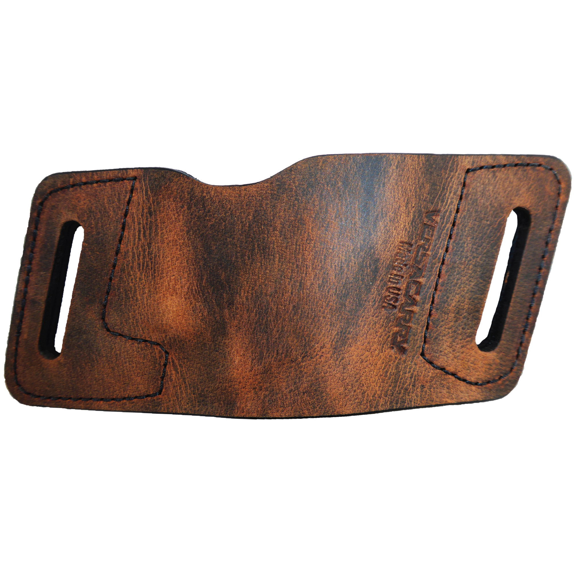 Versacarry 1911 Quick Slide Water Buffalo Ambidextrous Leather Belt Slide Holster – Brown