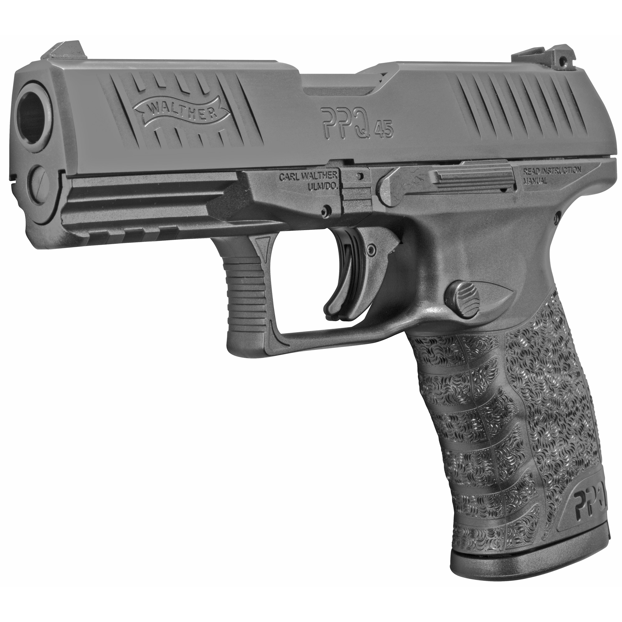 Walther PPQ M2 Striker Fired 4.25" 45 ACP 12 Rounds Fixed Sights - Black-img-2