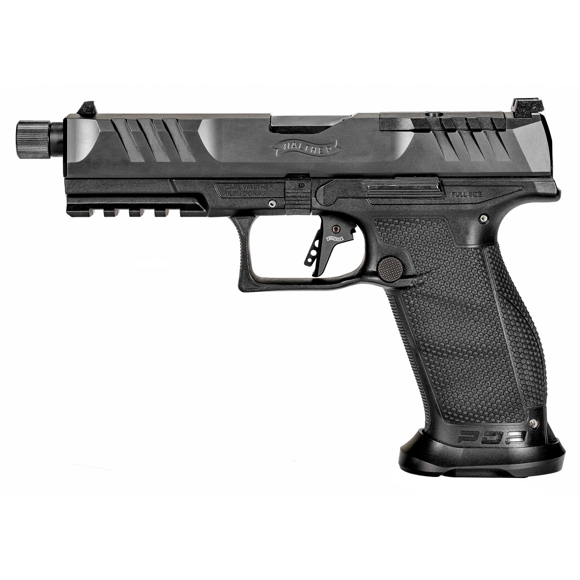 Walther PDP Compact Striker Fired 5.1″ 9mm 10rd Adjustable Rear Sight – Black