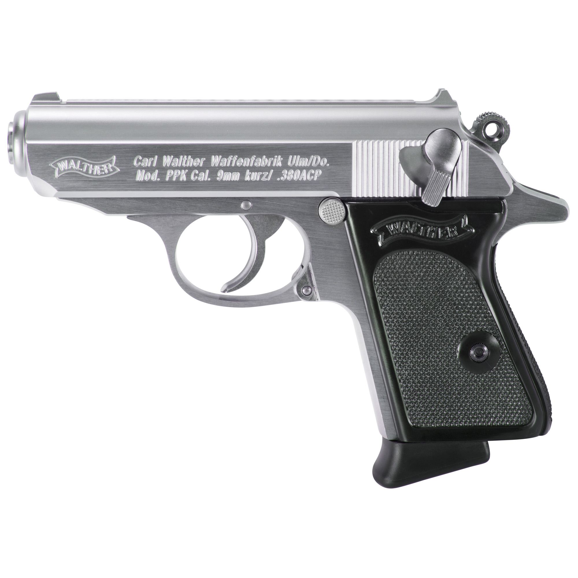 Walther PPK 3.3″ 380 ACP 6rd Fixed Sights – Silver