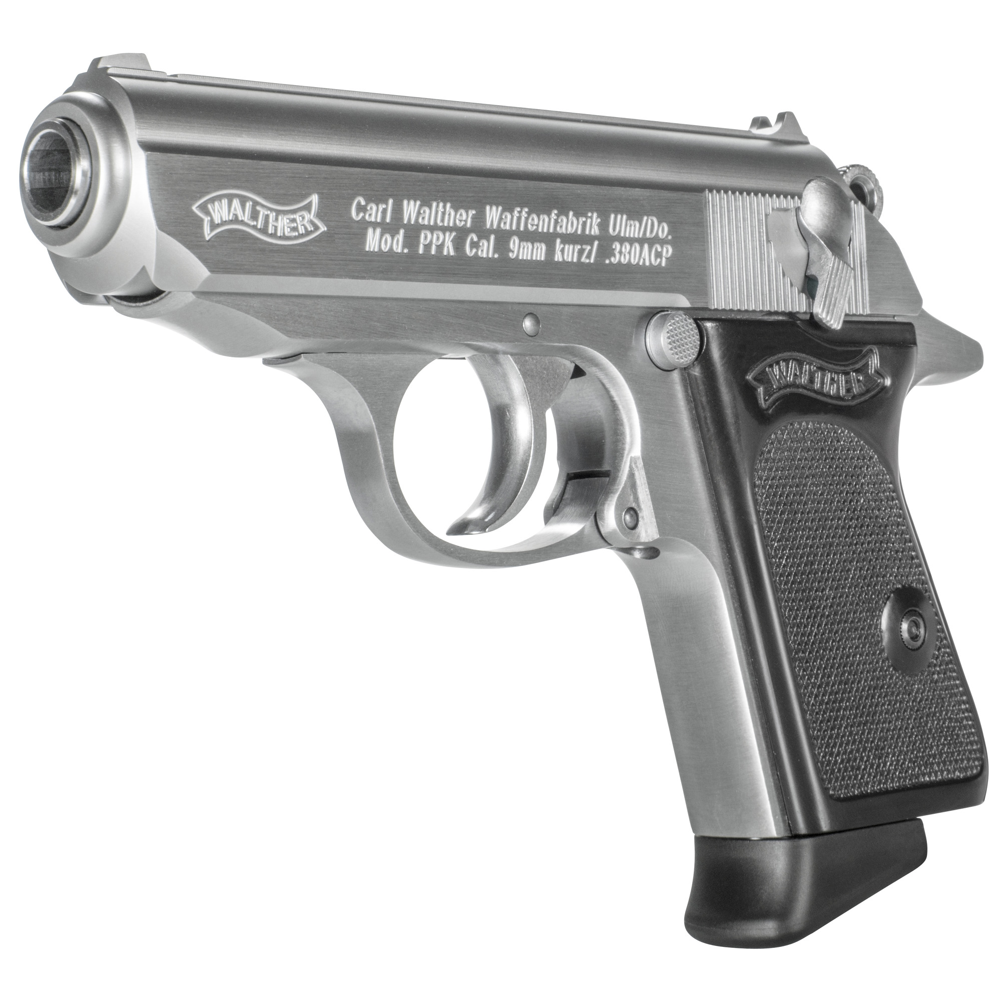 Walther PPK 3.3" 380 ACP 6 Rounds Fixed Sights - Silver-img-2