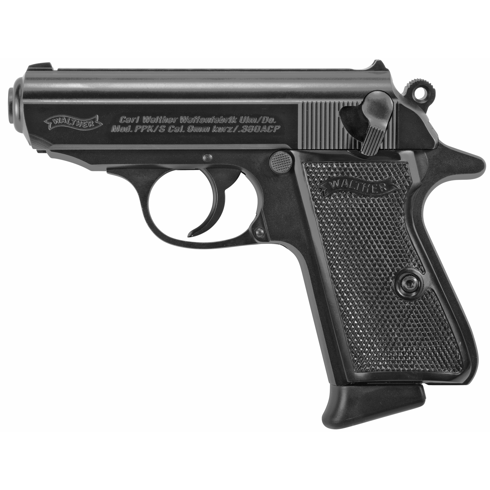 Walther PPK/S 3.3″ 380 ACP 7rd Fixed Sights – Black