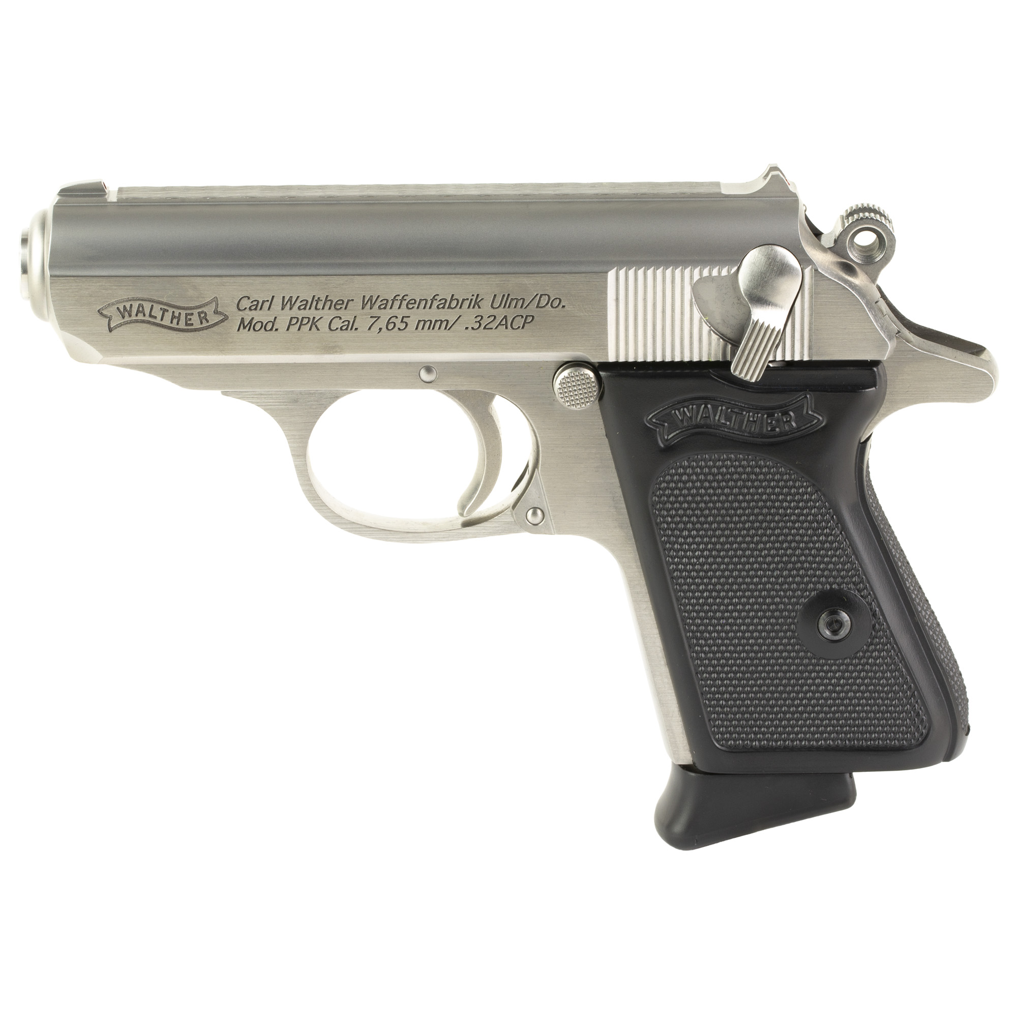 Walther PPK 3.3″ 32 ACP 7rd Fixed Sights – Silver