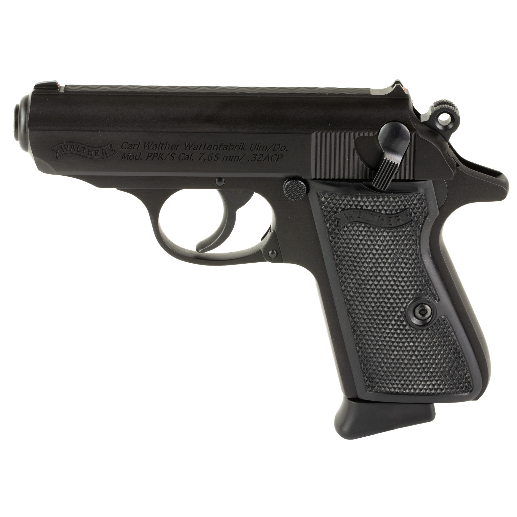 Walther PPK/S 3.3″ 32 ACP 8rd Fixed Sights – Black