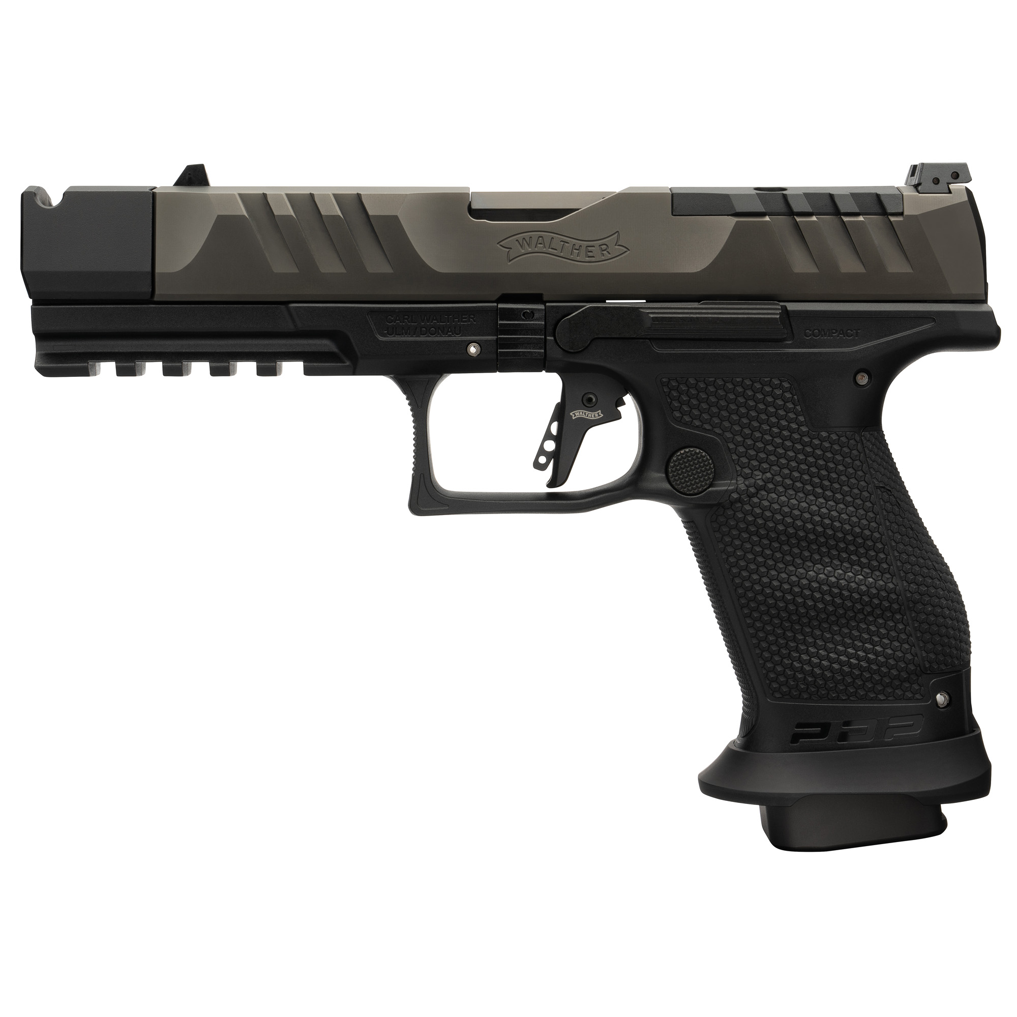 Walther PDP Compact PRO-X Striker Fired 4.6″ 9mm 10rd Adjustable Sights – Black