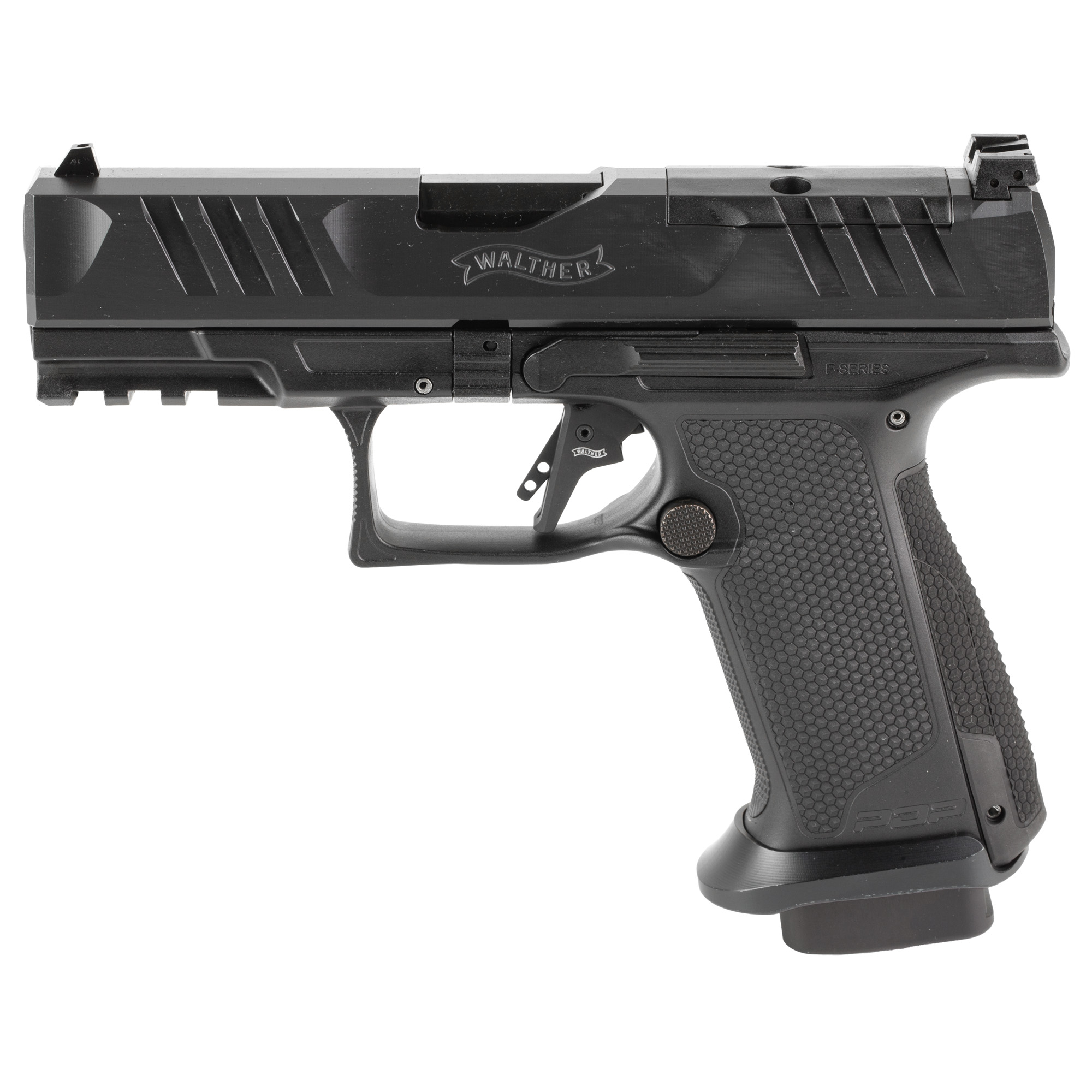 Walther PDP Compact Pro F-Series Striker Fired 4″ 9mm 18rd Adjustable Sights – Black