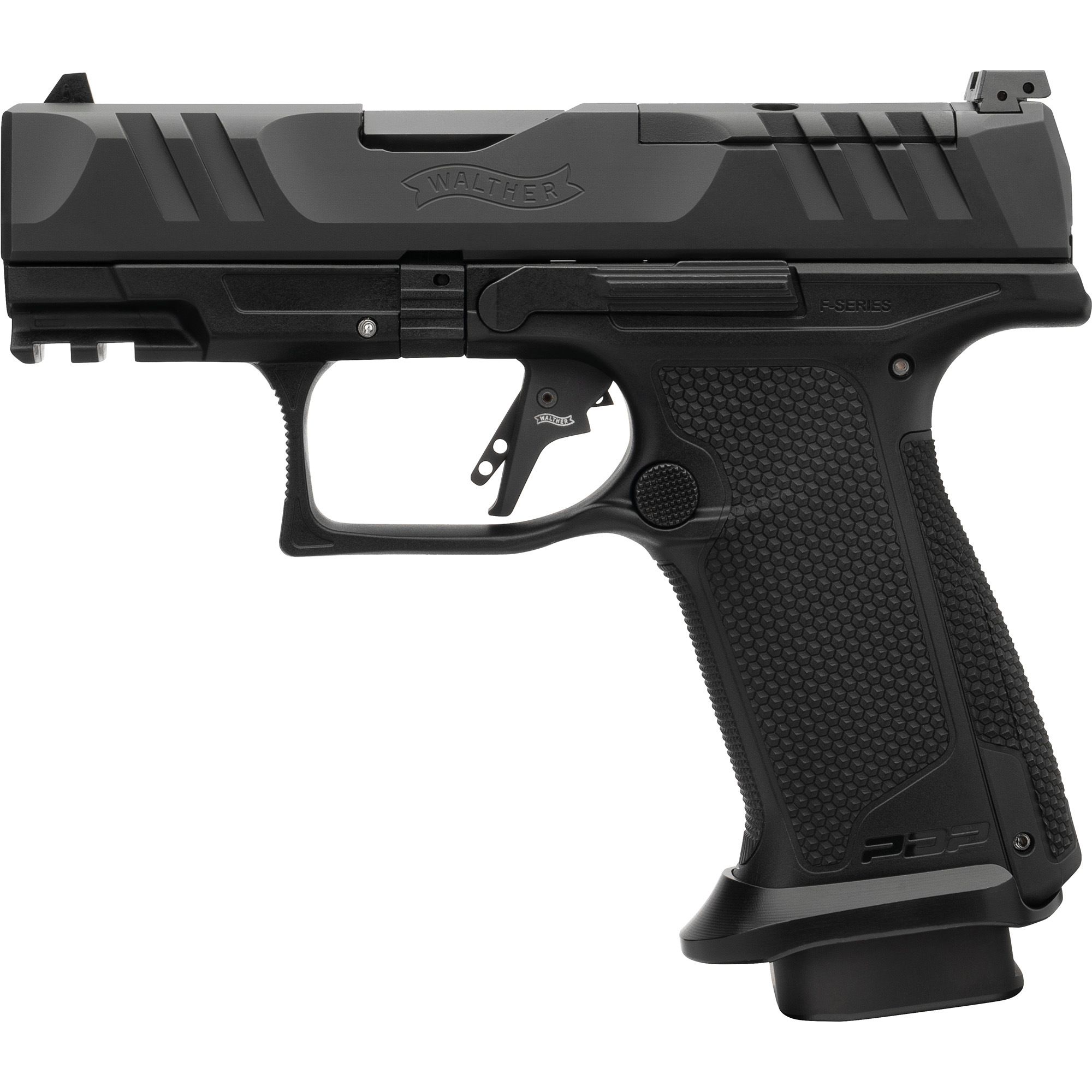 Walther PDP Compact Pro F-Series Striker Fired 3.5″ 9mm 18rd Adjustable Sights – Black