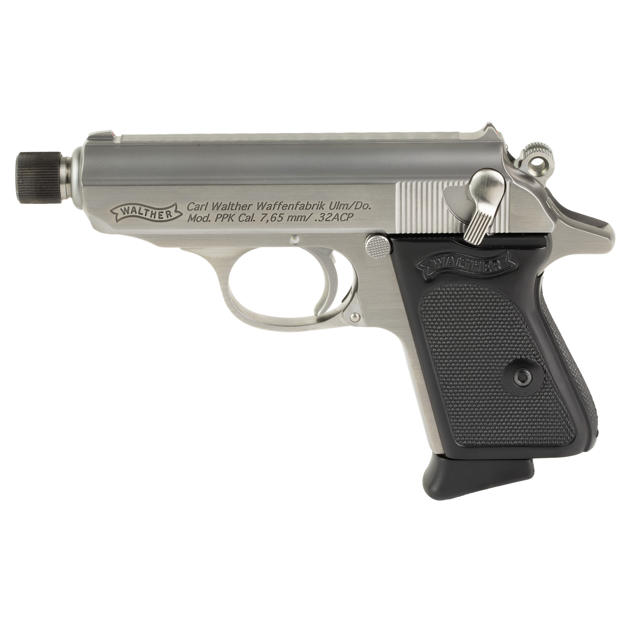 Walther PPK SD DA/SA 3.3″ 32 ACP 7rd Fixed Sights – Silver