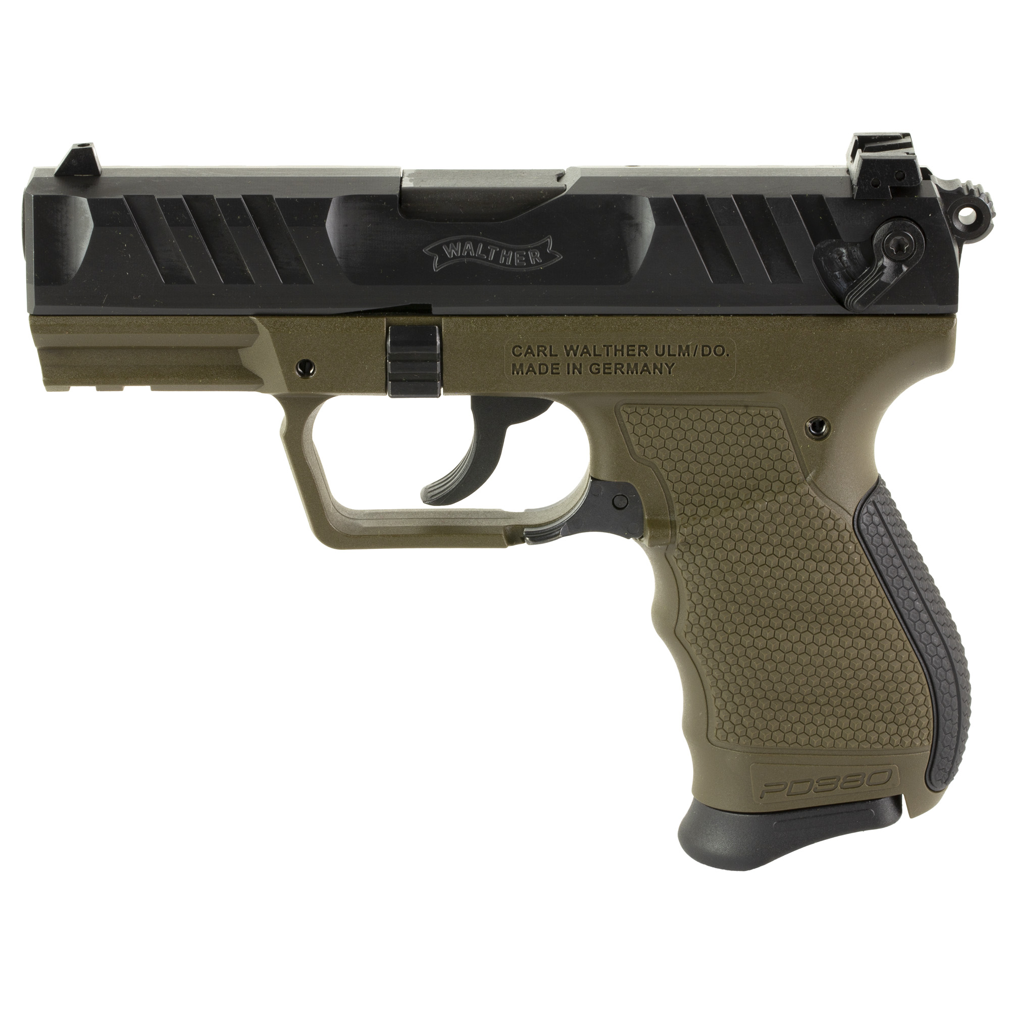 Walther PD 380 DA/SA 3.7″ 380 ACP 9rd – Military Green