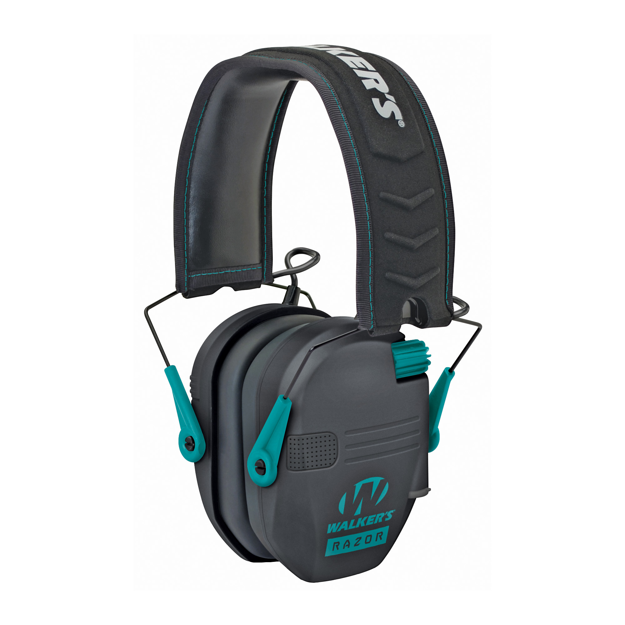 Walker’s Razor Plastic Earmuff – 1 – Black, Teal