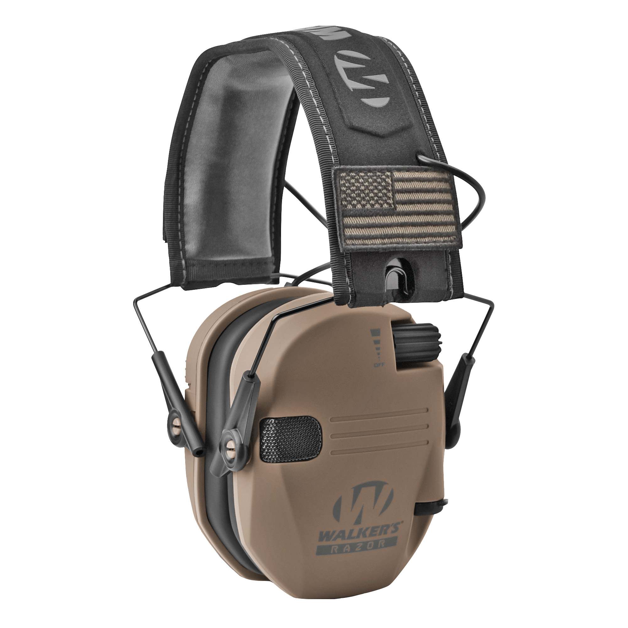 Walker’s Razor Plastic Earmuff – 1 – Flat Dark Earth