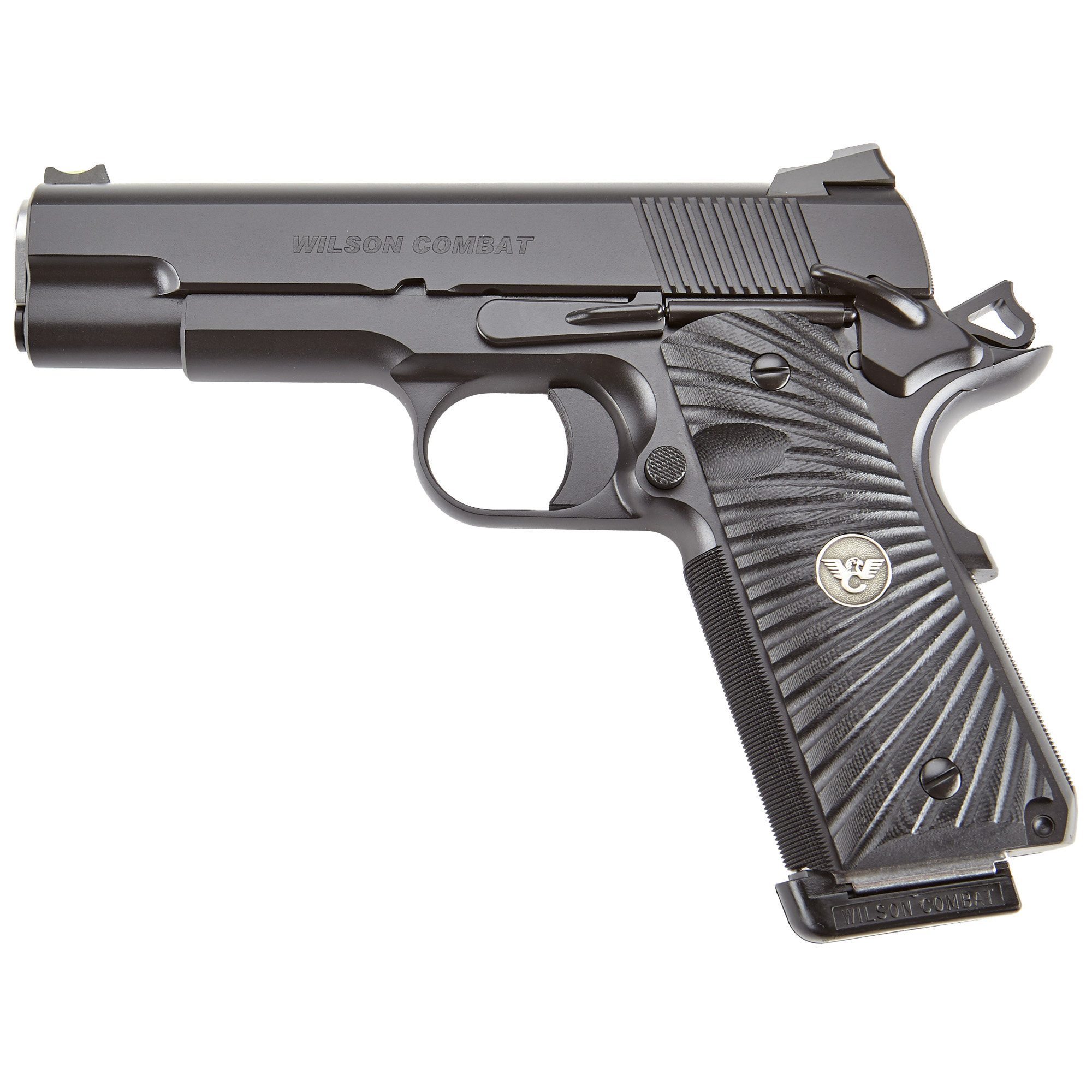 Wilson Combat CQB 1911 4.25″ 45 ACP 8rd Fiber Optic Front Sight – Black