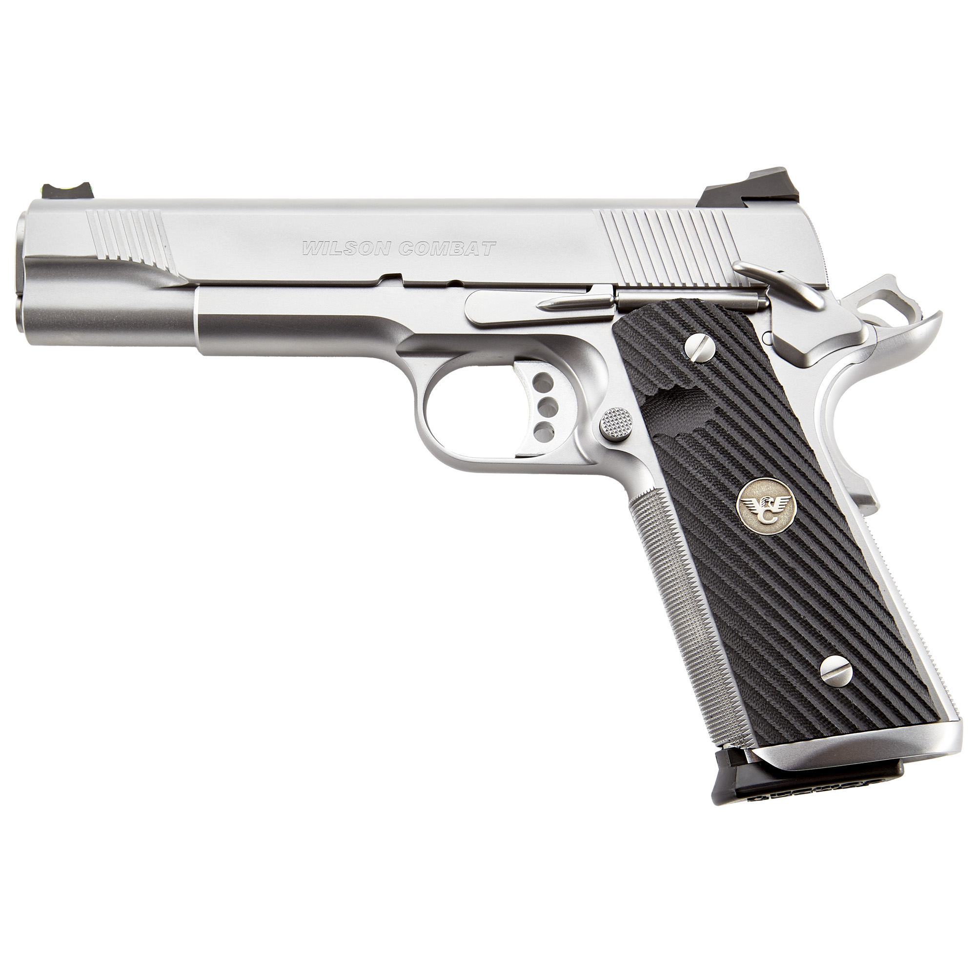 Wilson Combat CQB Elite 1911 5″ 45 ACP 8rd Fiber Optic Front Sight – Silver