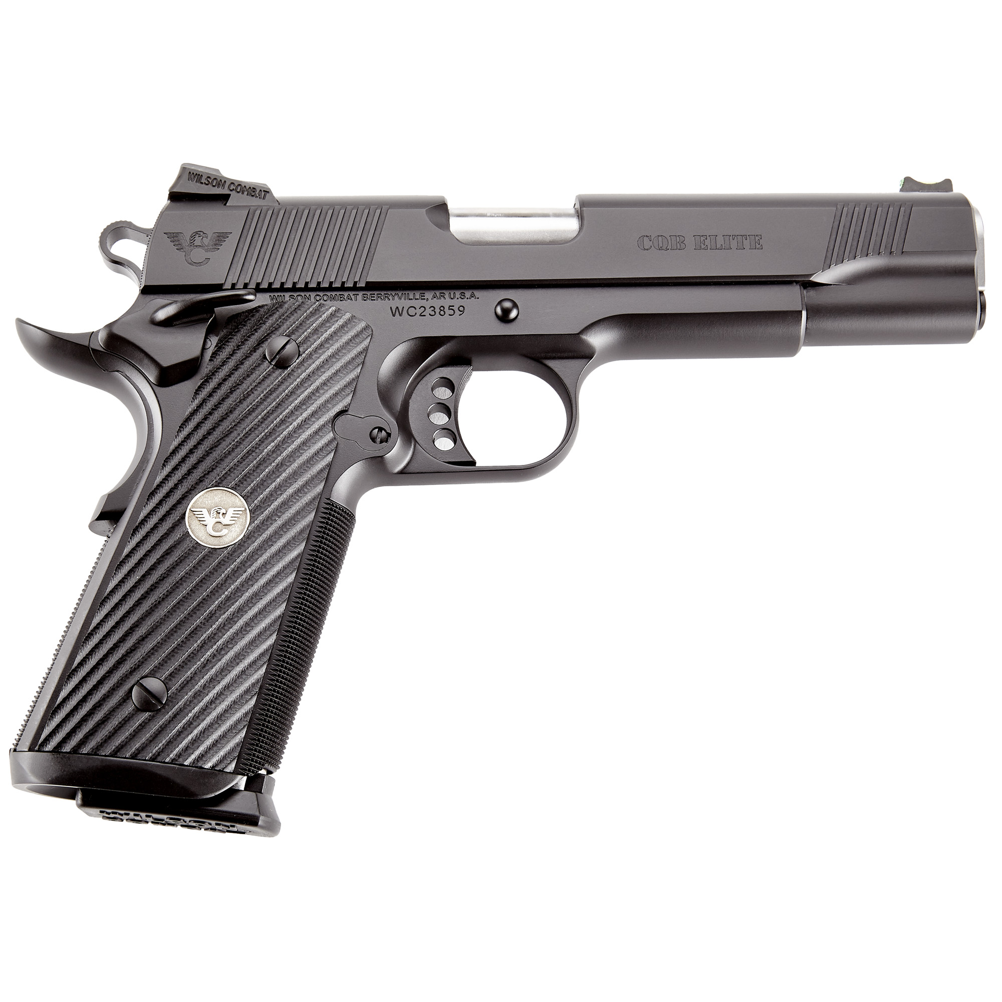 Wilson Combat CQB Elite 1911 5″ 45 ACP 8rd Fiber Optic Front Sight – Black