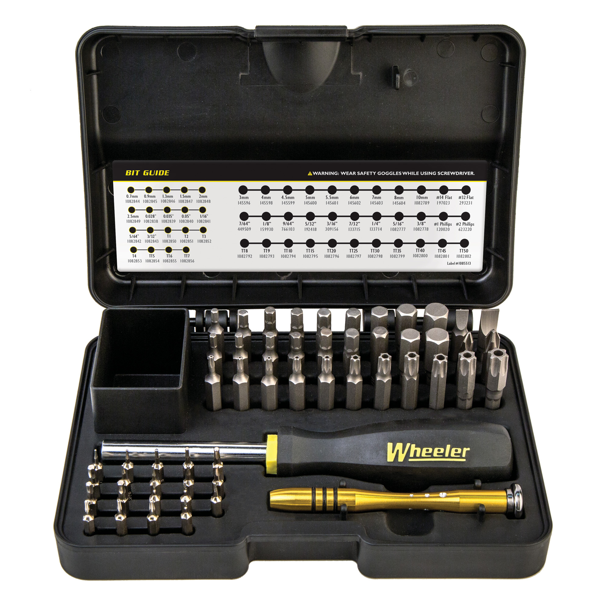 Wheeler Screwdriver Set Steel Tool – Black