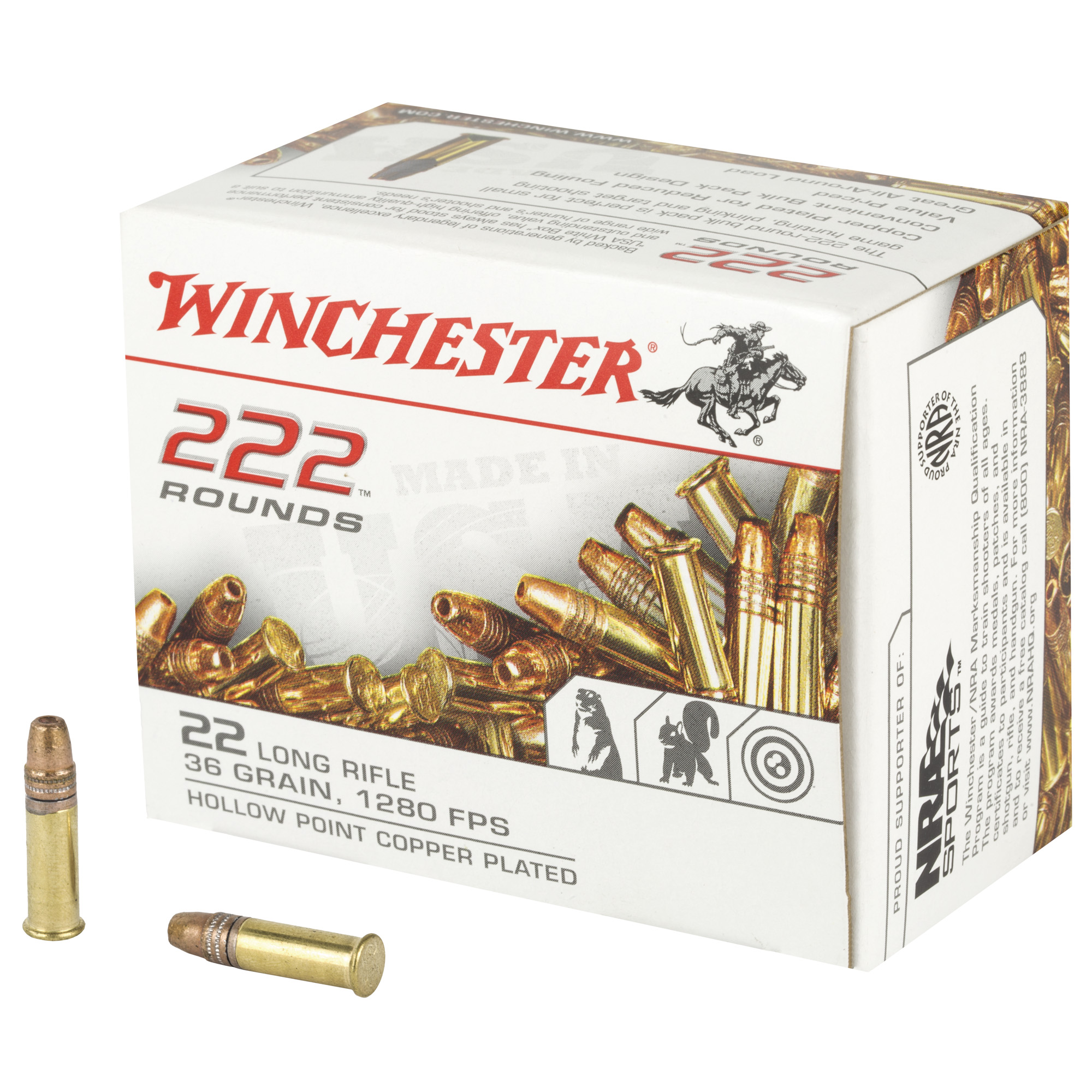 Winchester Rimfire 22 LR 36gr Hollow Point – 222rd