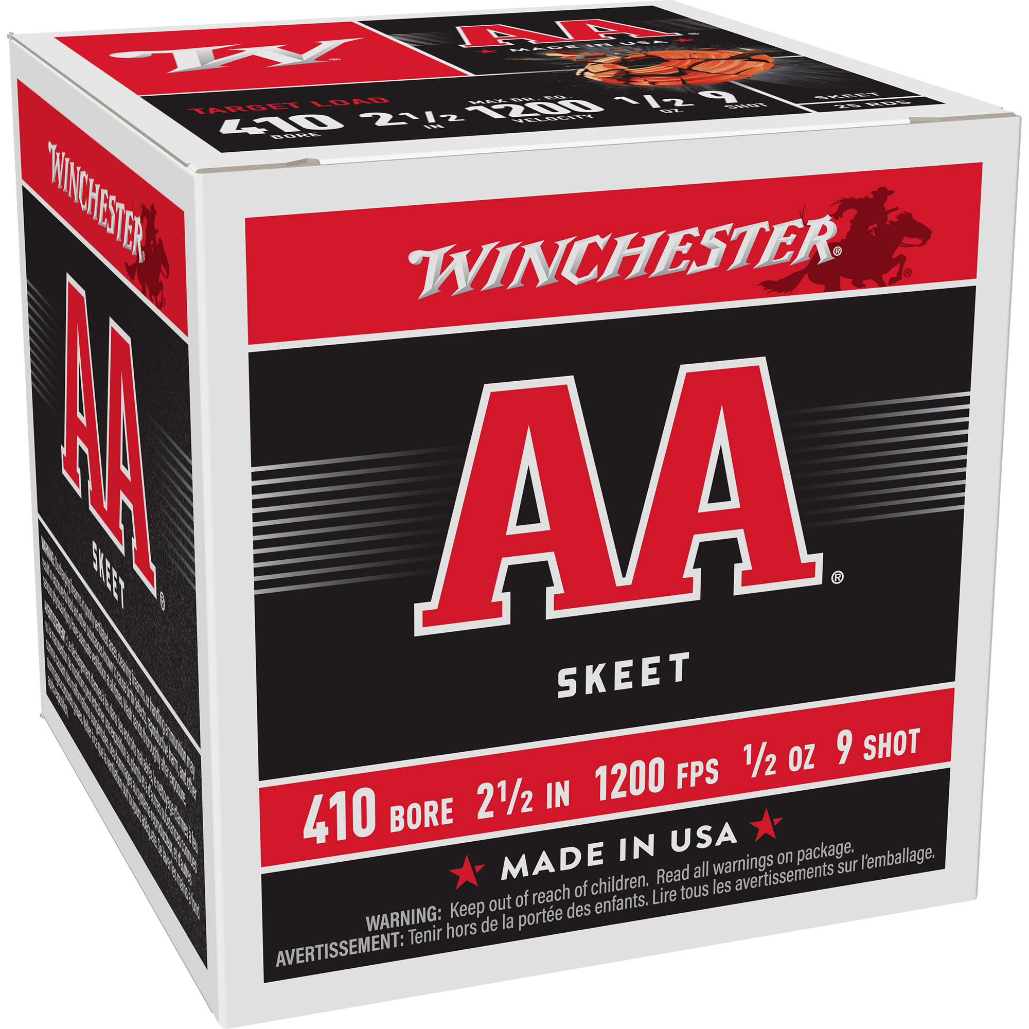 Winchester AA Target 410 Gauge 2.5″ #9 Shotshell – 25rd