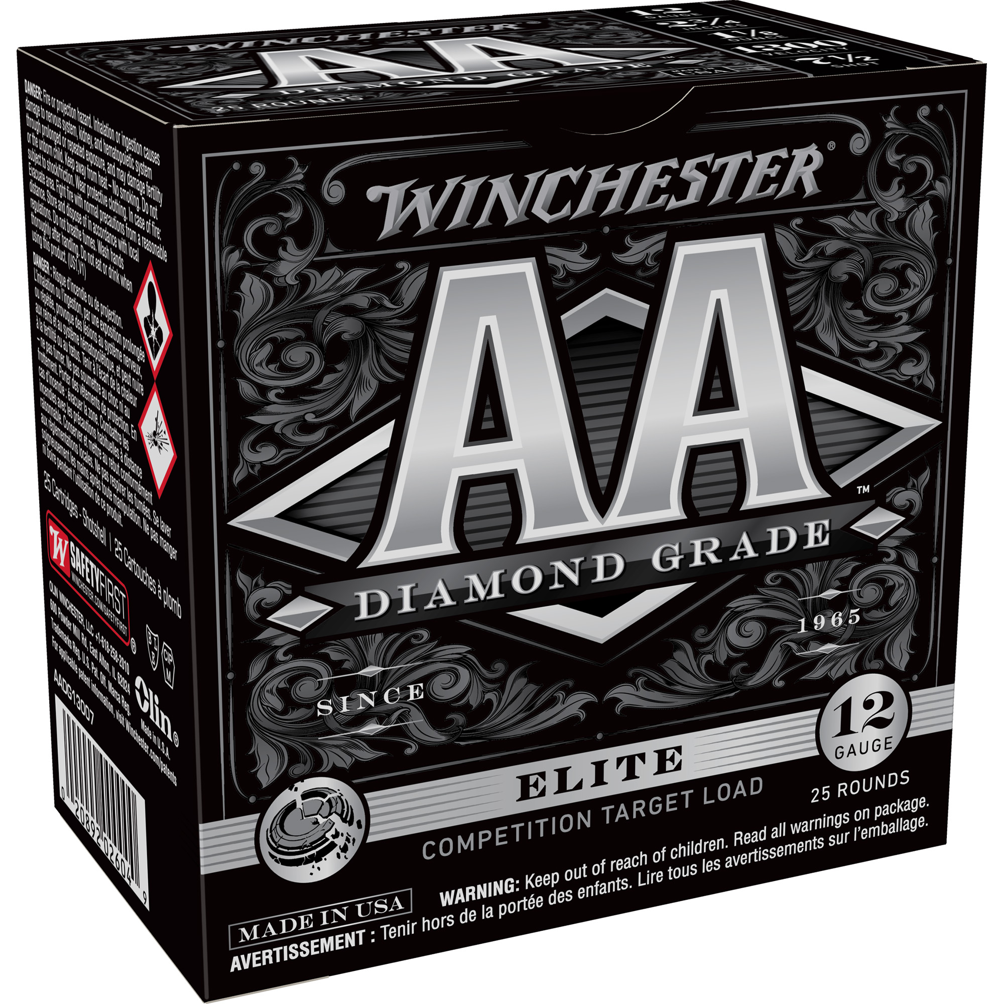 Winchester AA Diamond Grade 12 Gauge 2.75″ #7.5 Shotshell – 25rd