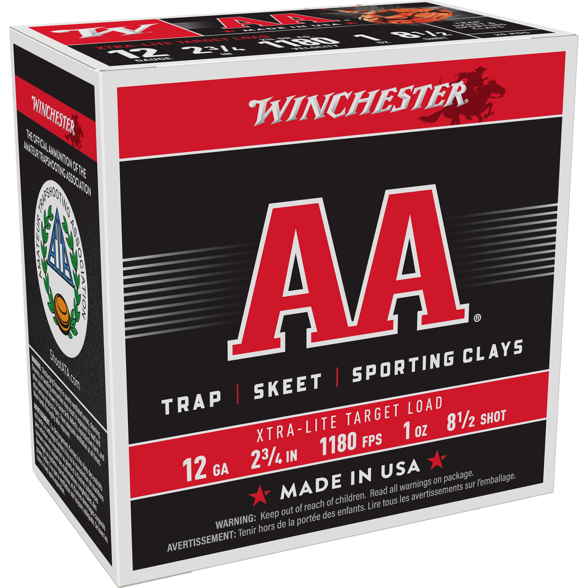 Winchester AA 12 Gauge 2.75″ #8 Shotshell – 25rd