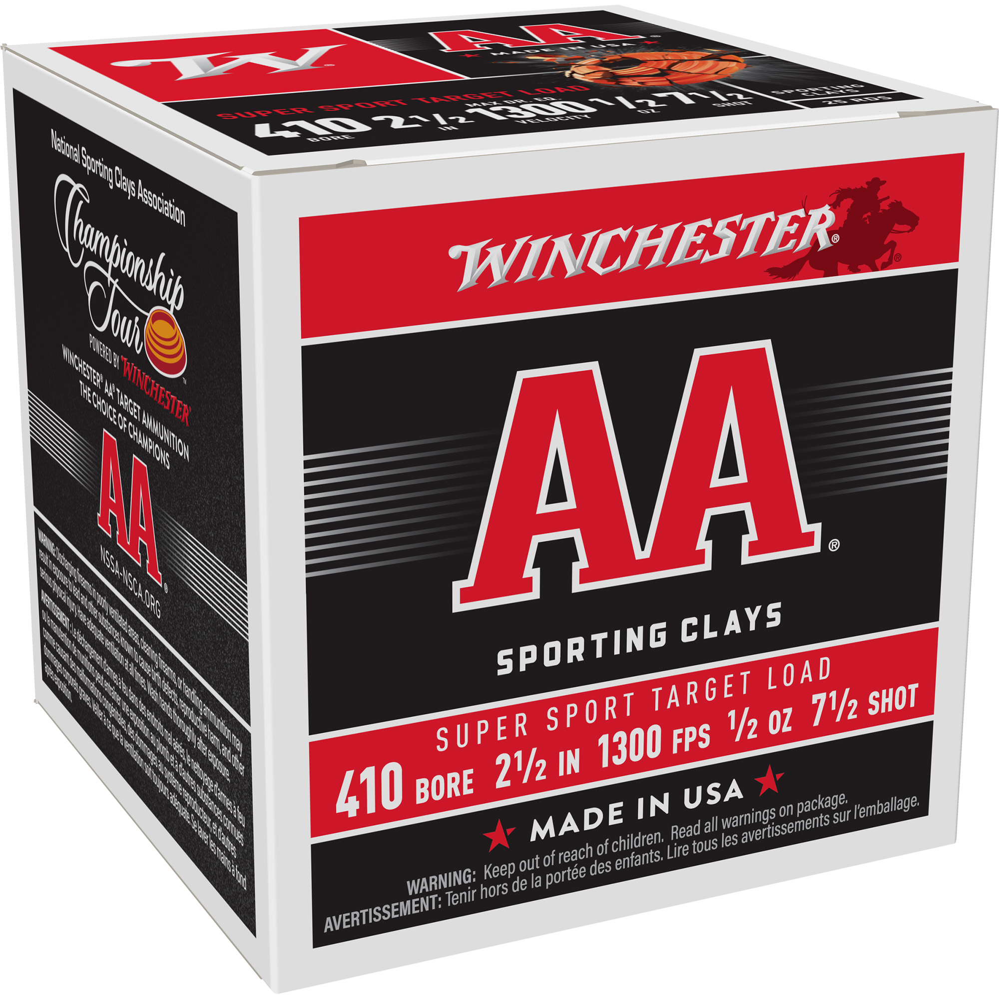 Winchester AA Super Sport 410 Gauge 2.5″ #7.5 Shotshell – 25rd