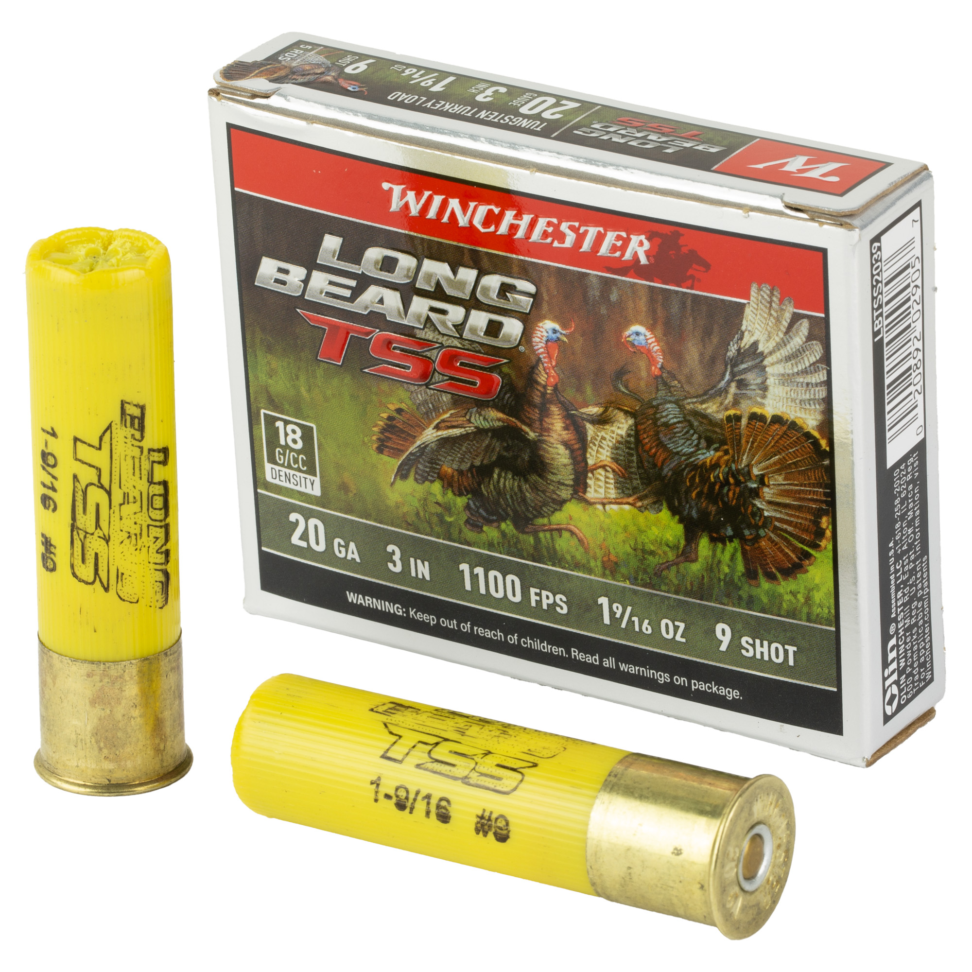 Winchester Long Beard TSS 20 Gauge 3″ #9 Shotshell – 10rd