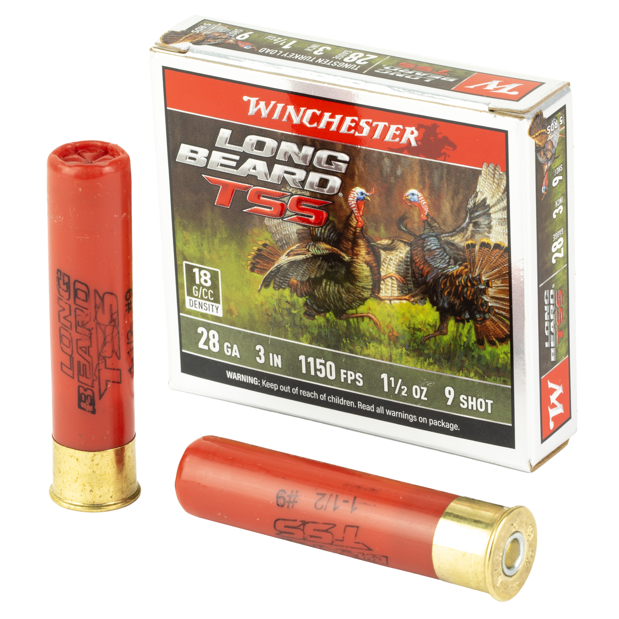 Winchester Long Beard TSS 28 Gauge 3″ #9 Shotshell – 10rd