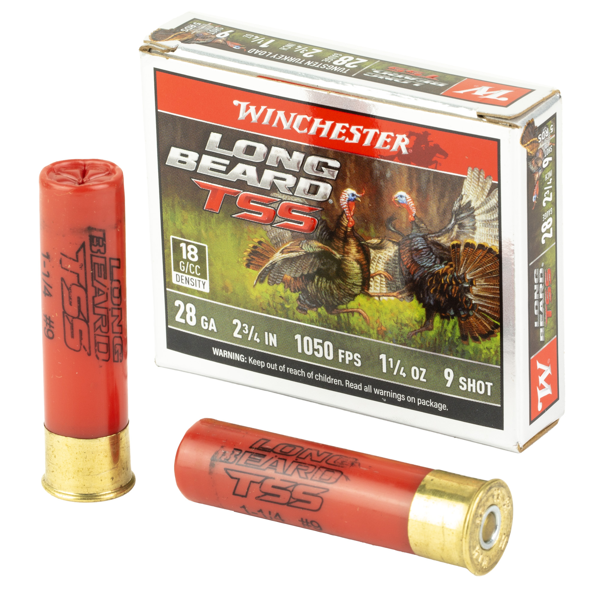 Winchester Long Beard TSS 28 Gauge 2.75″ #9 Shotshell – 10rd