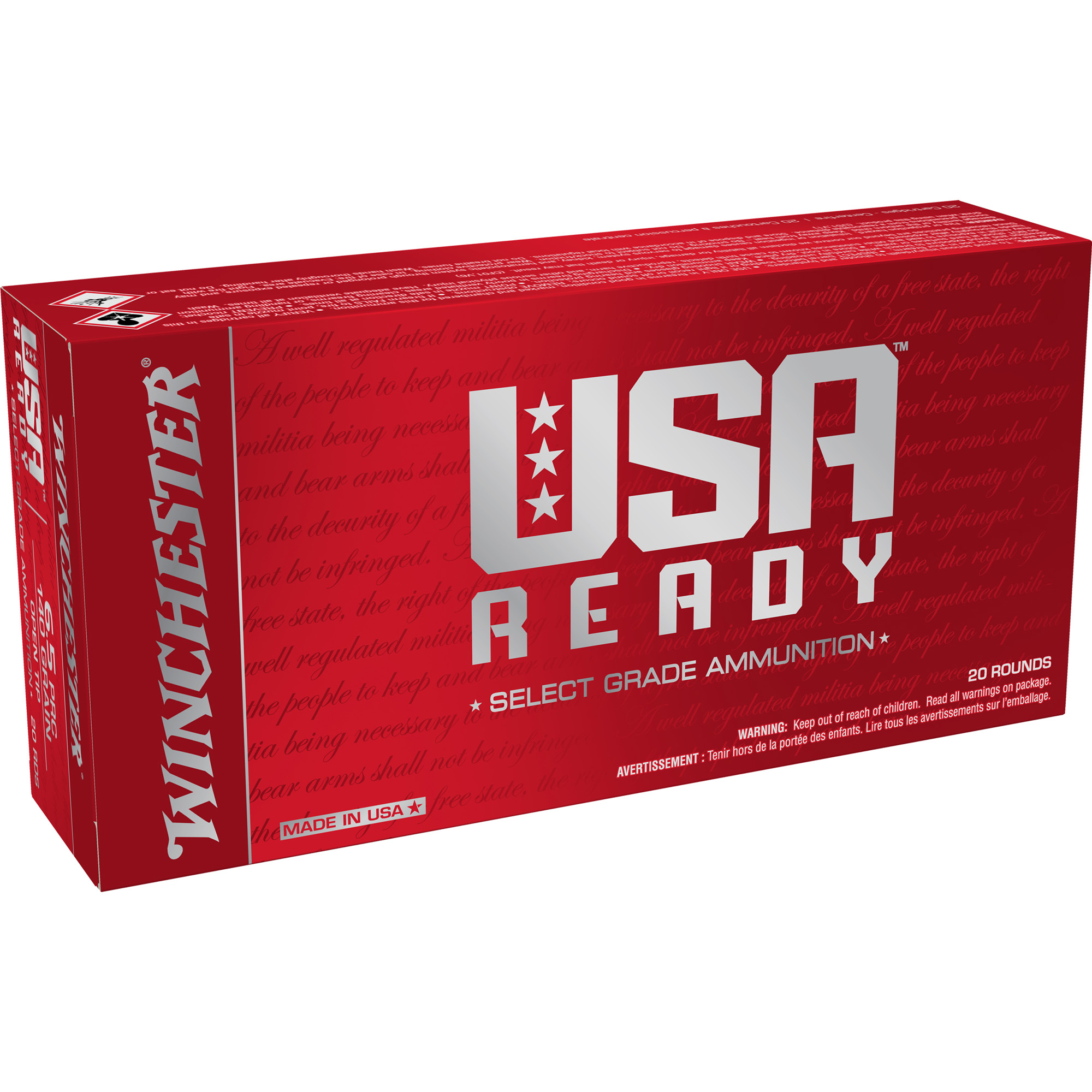 Winchester USA Ready 6.5 PRC 140gr Open Tip – 20rd