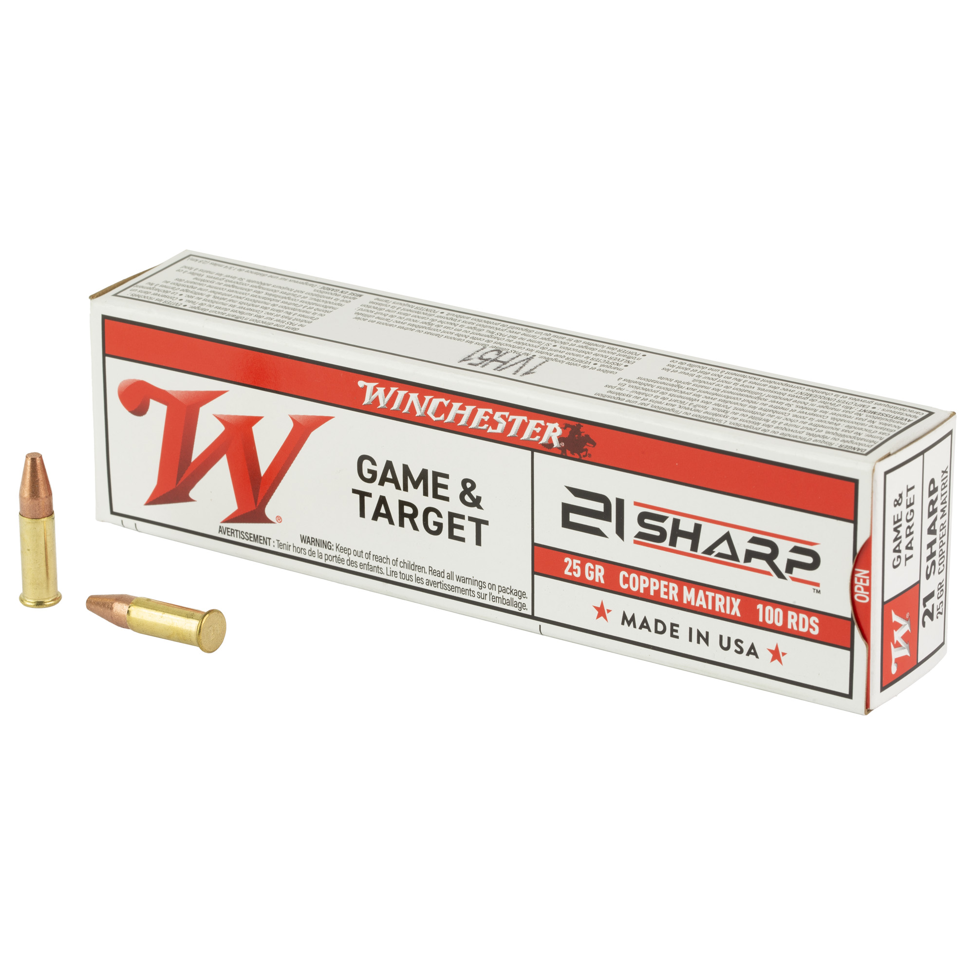 Winchester Game & Target 21 SHARP 25gr Copper – 100rd