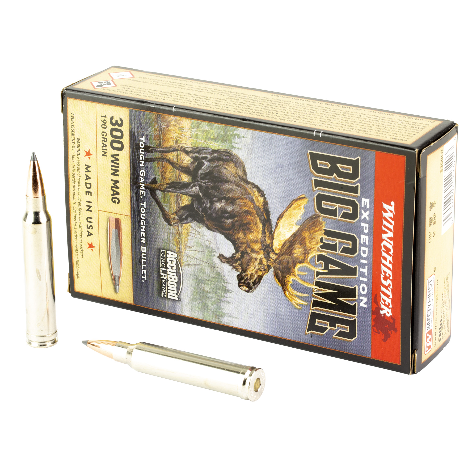 Winchester Expedition Big Game Long Range 300 Winchester Magnum 190gr AccuBond – 20rd