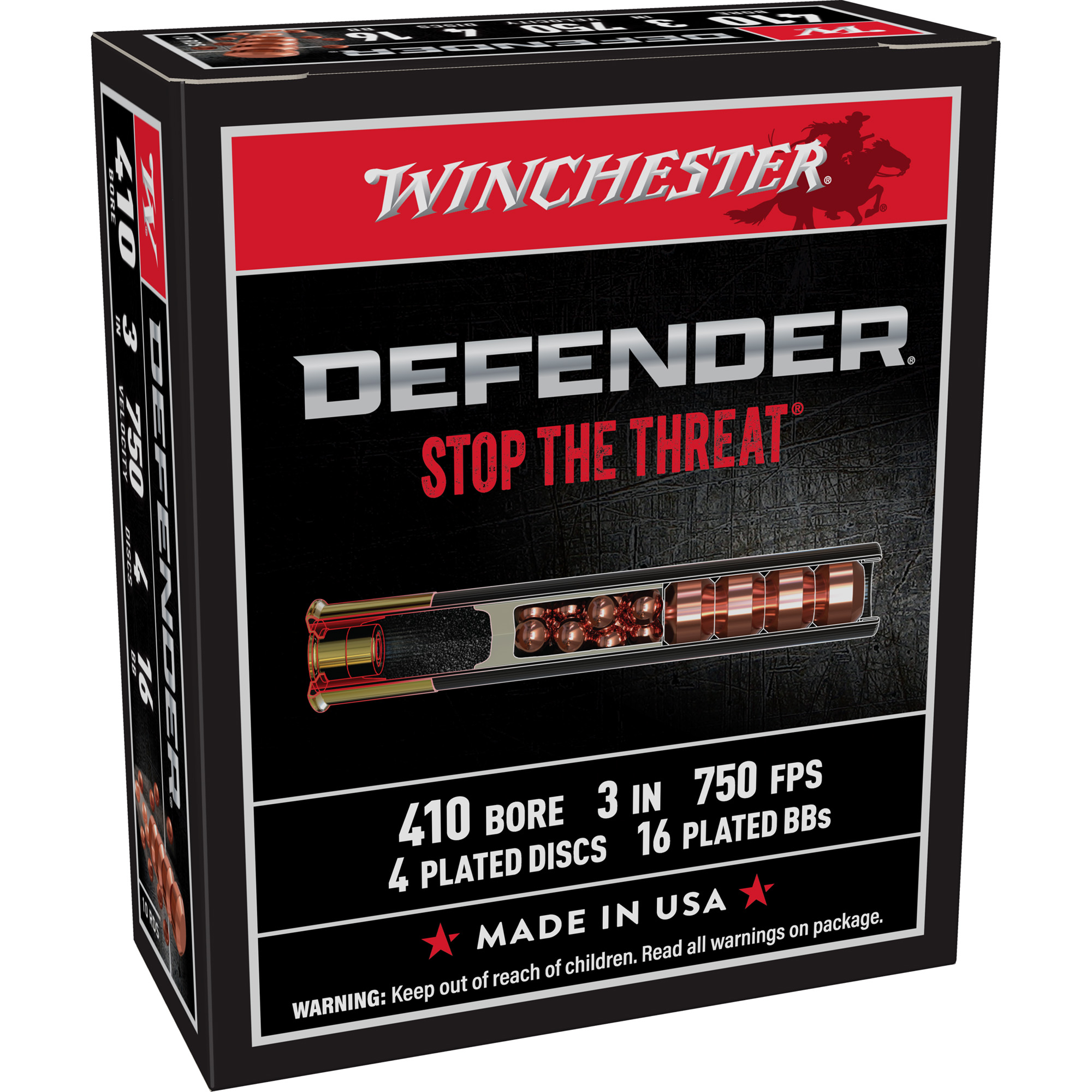 Winchester PDX1 Defender 410 Gauge 3″ 3 Defense Discs/12 BB Pellets Buckshot – 10rd