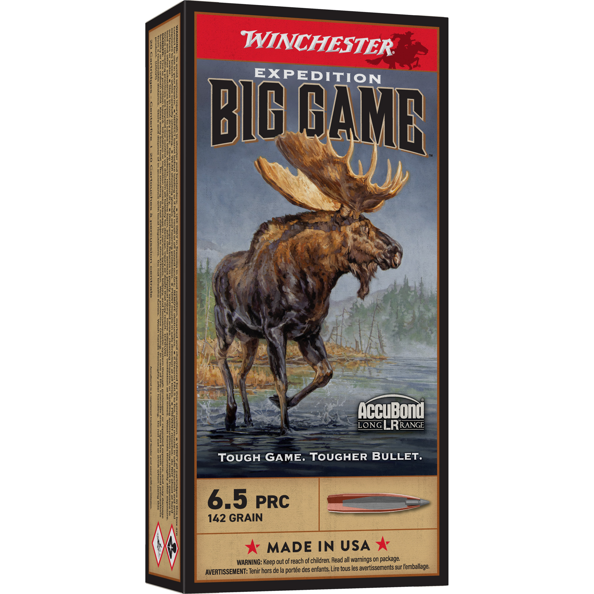 Winchester Big Game Long Range 6.5 PRC 142gr AccuBond – 20rd