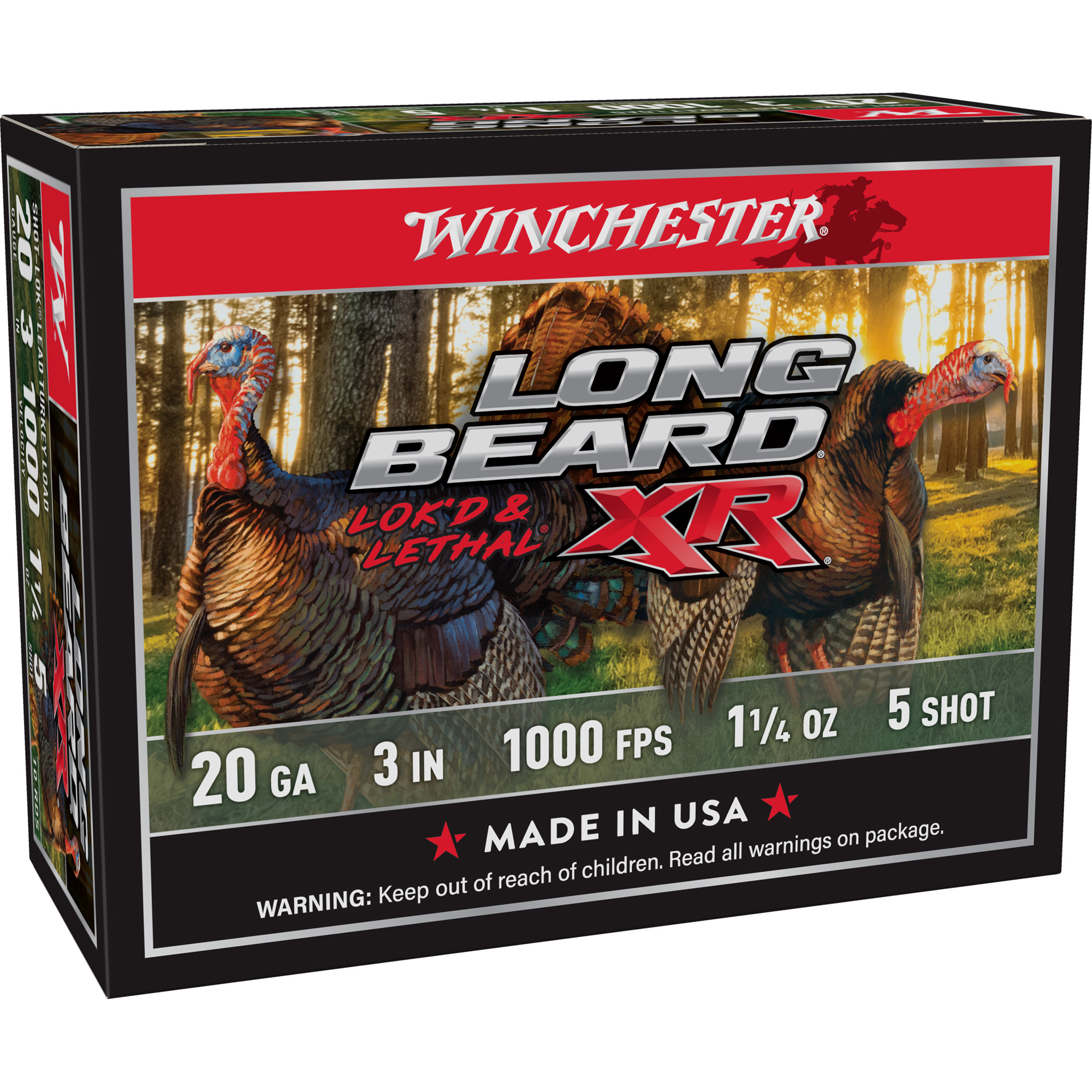 Winchester Long Beard XR 20 Gauge 3″ #5 Shotshell – 10rd