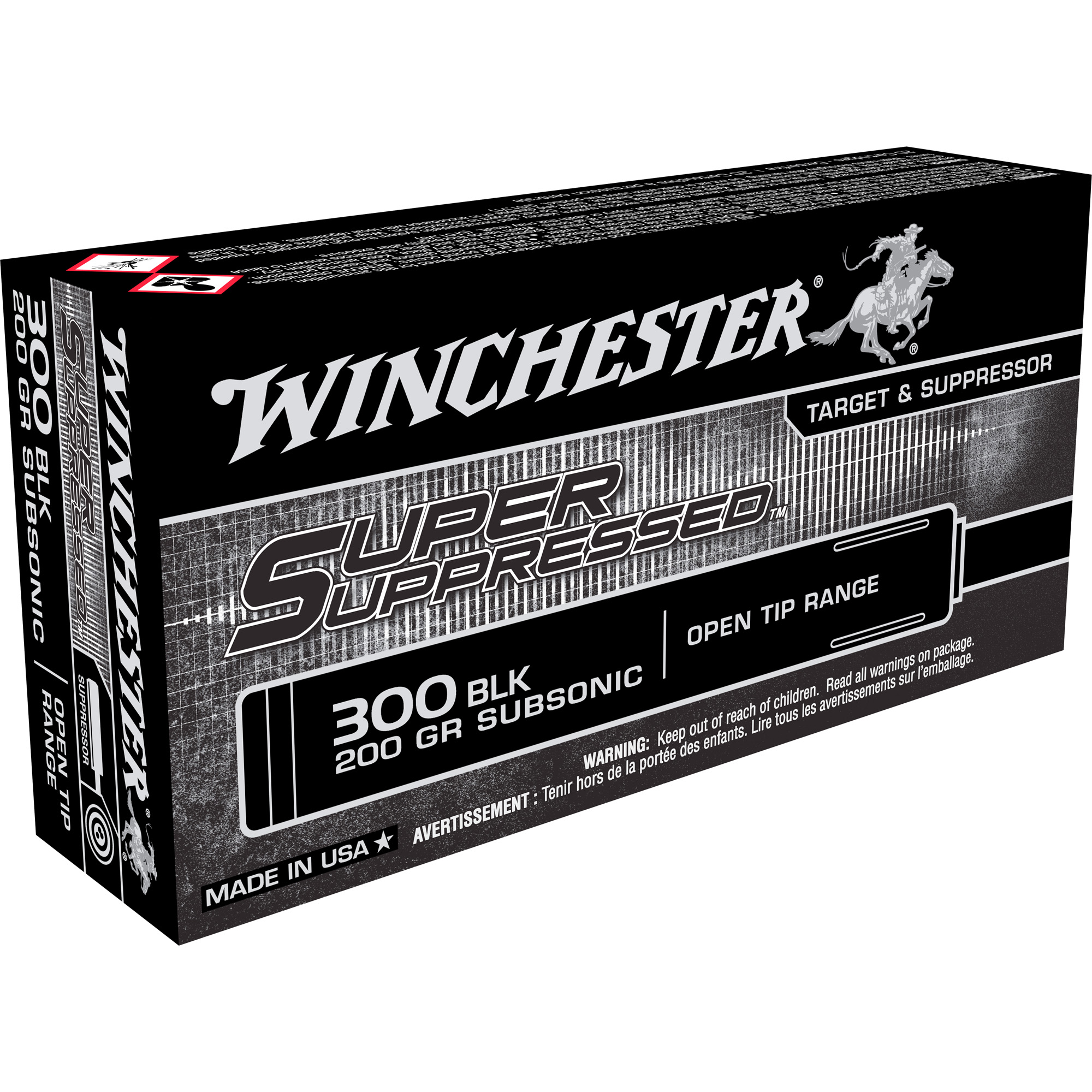 Winchester Super Suppressed 300 Blackout 200gr Open Tip – 20rd