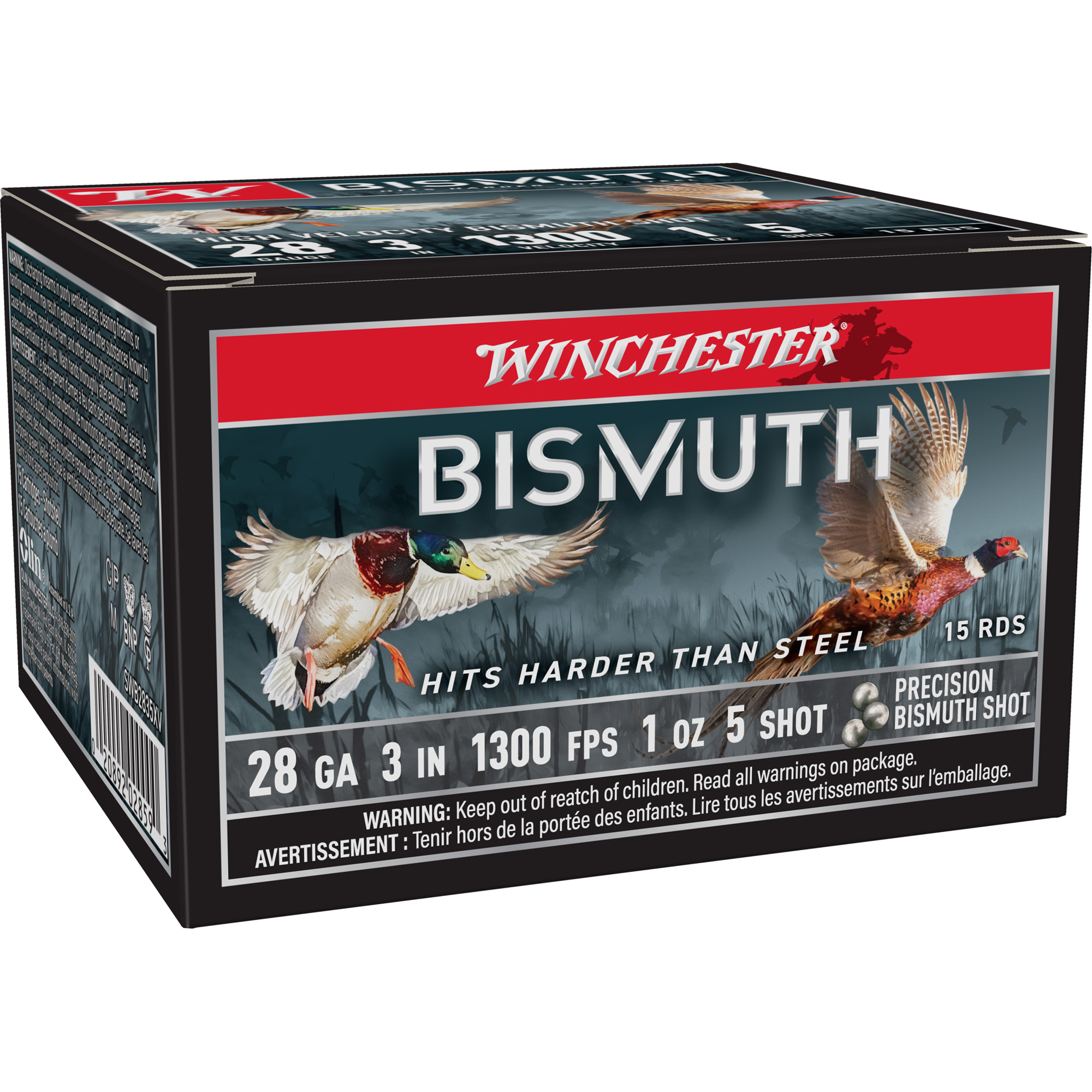 Winchester Bismuth TARGET 28 Gauge 3″ #5 Shotshell – 15rd