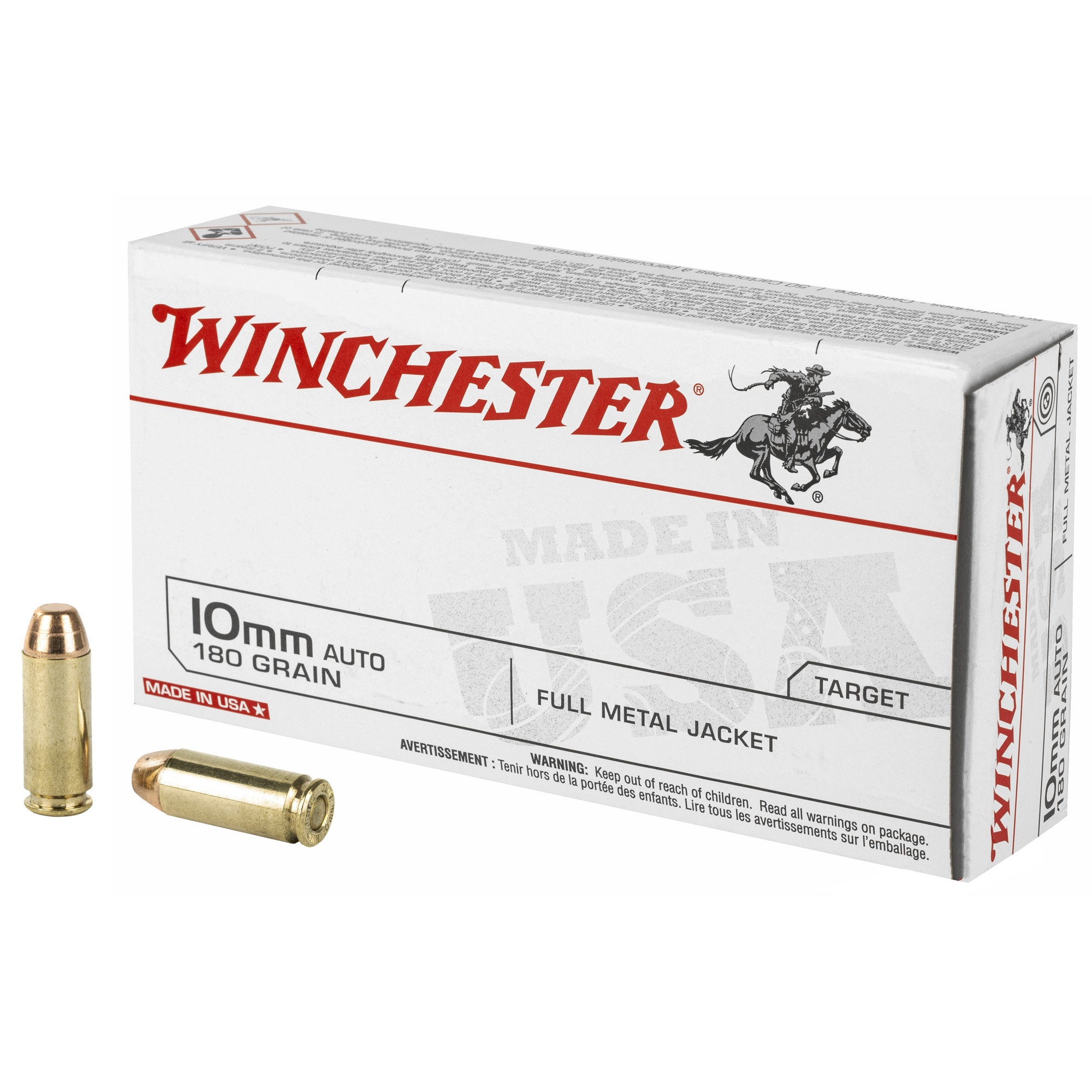 Winchester USA 10mm 180gr Full Metal Jacket – 50rd