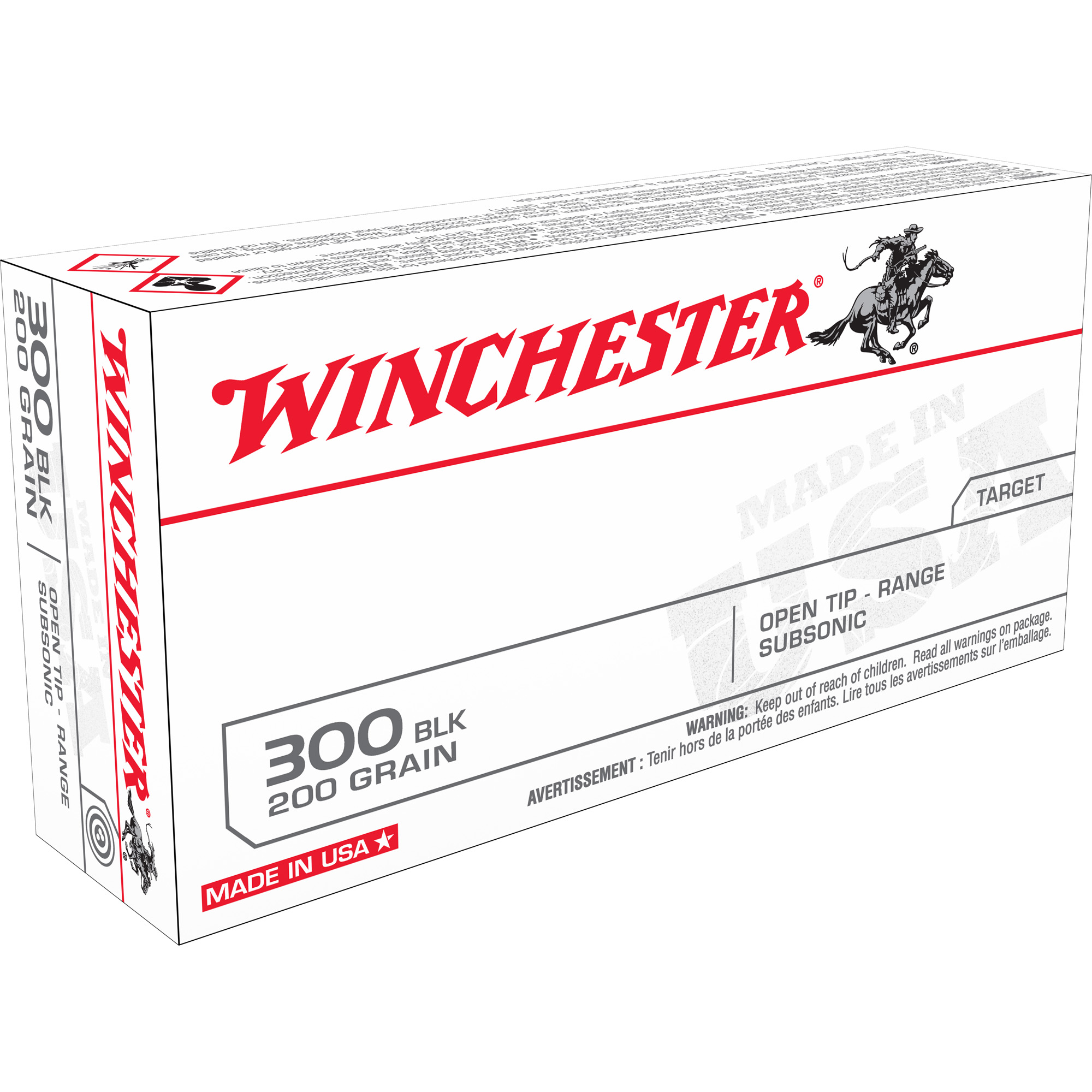 Winchester USA 300 Blackout 200gr Open Tip – 20rd