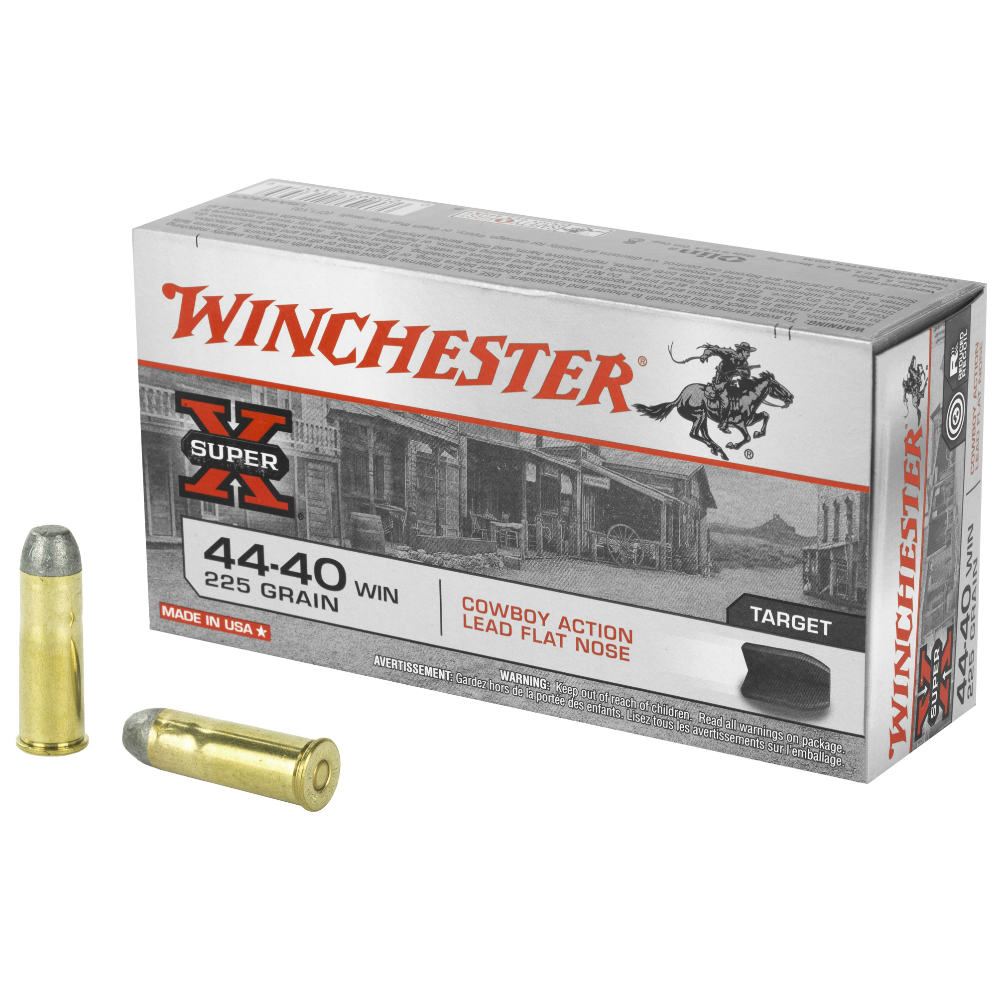 Winchester USA 44-40 Winchester 225gr Lead – 50rd