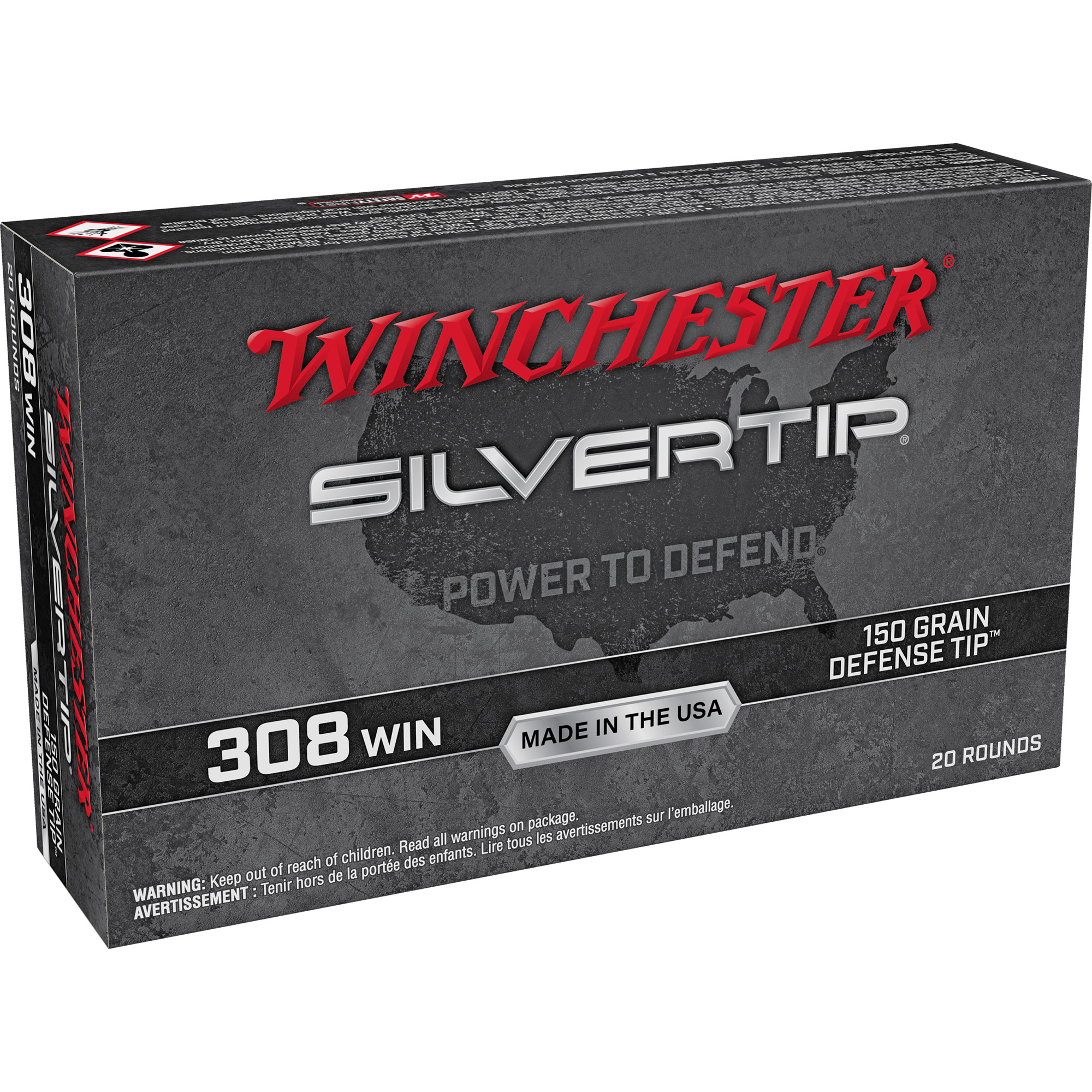 Winchester Silvertip 308 Winchester 150gr Polymer Tip – 20rd