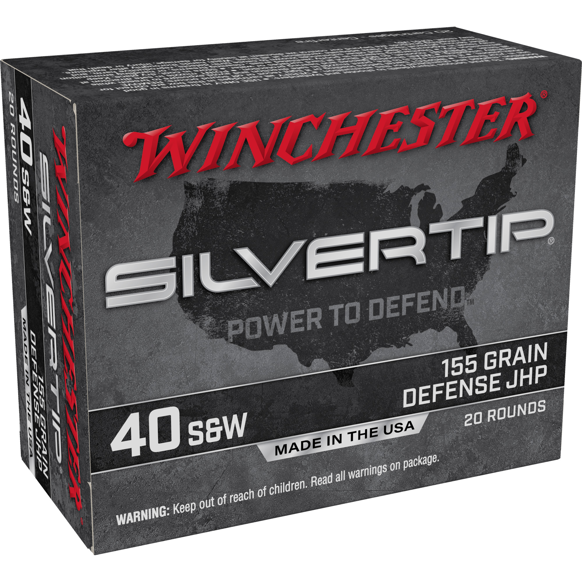 Winchester Silvertip 40 S&W 155gr Hollow Point – 20rd