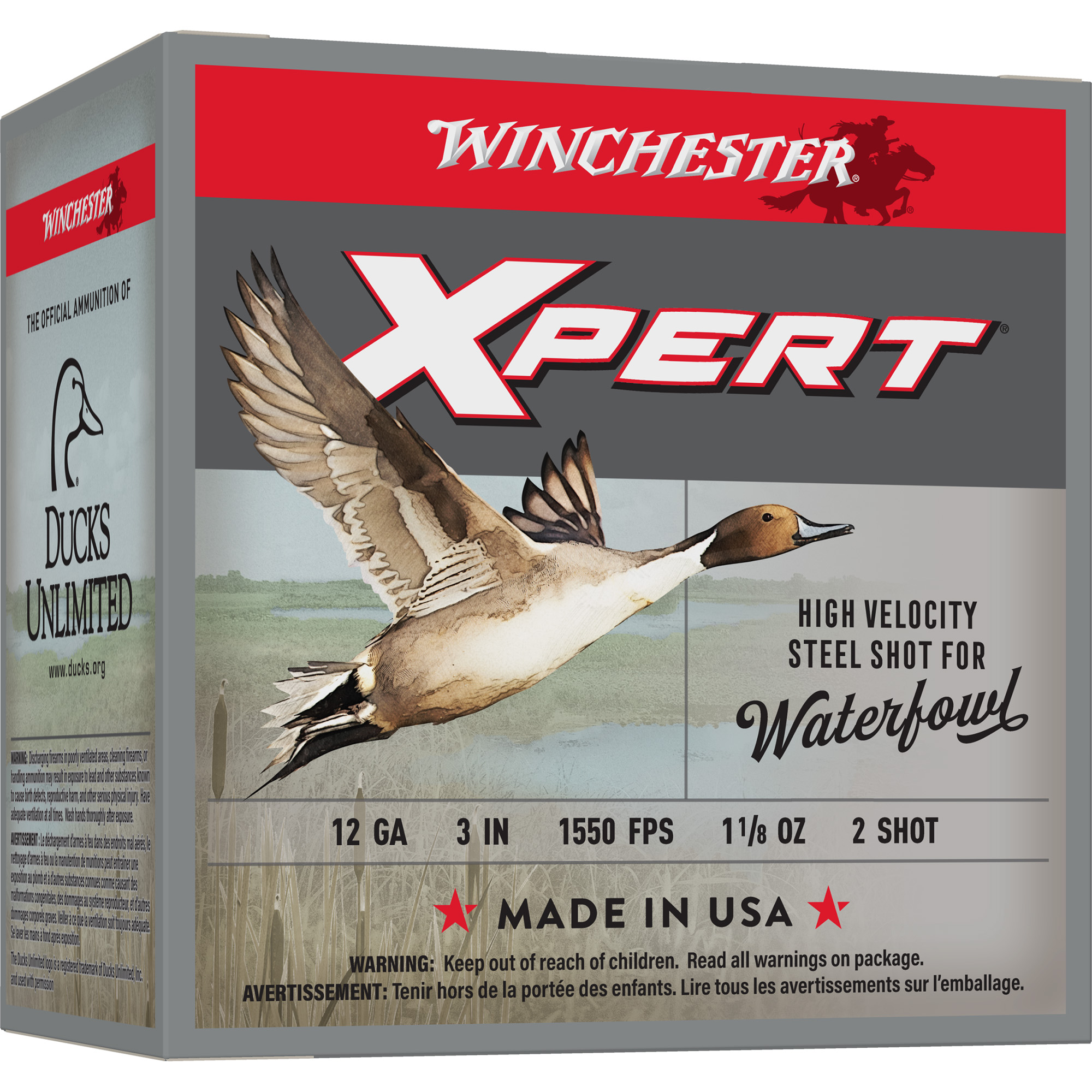 Winchester Xpert HI-Velocity Steel 12 Gauge 2.75″ Lead Free #4 Steel Shot – 25rd