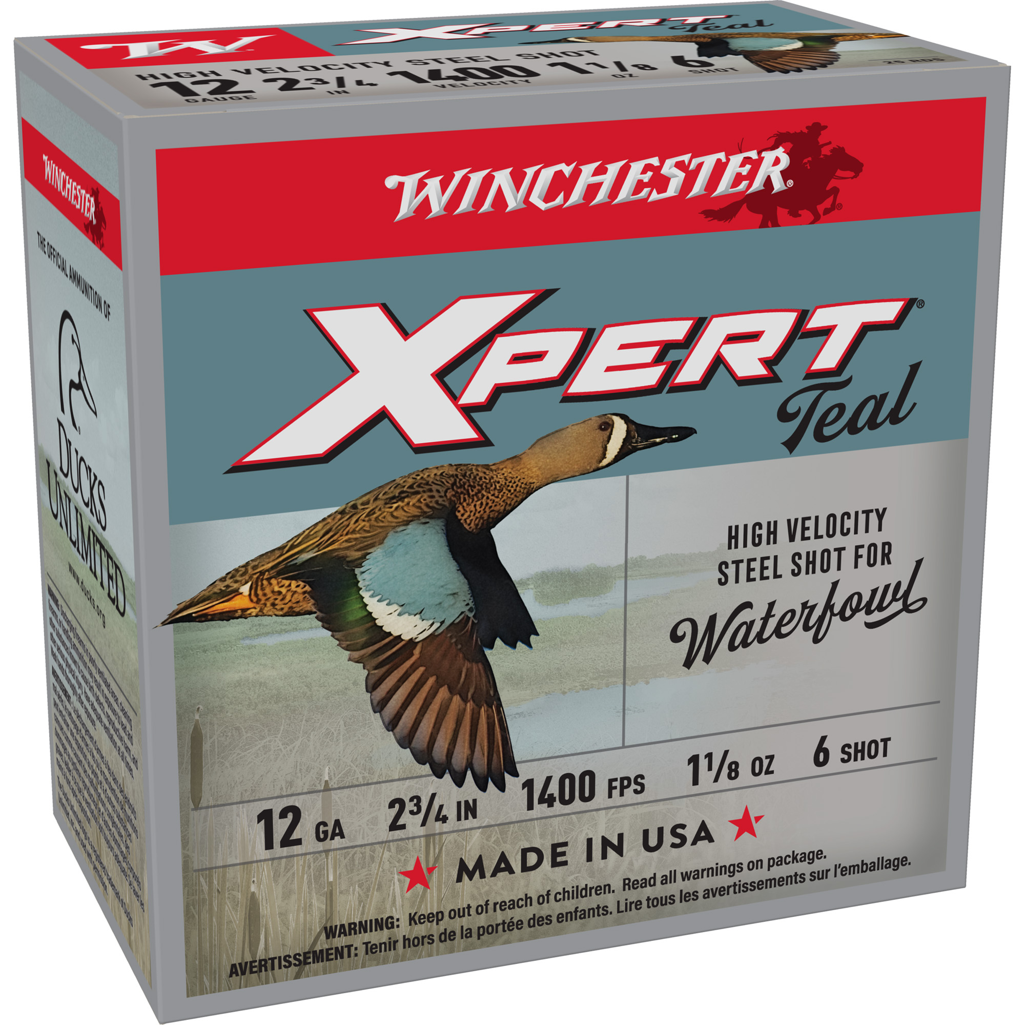 Winchester XPERT STEEL HIGH VELOCITY 12 Gauge 2.75″ #6 Steel Shot – 25rd