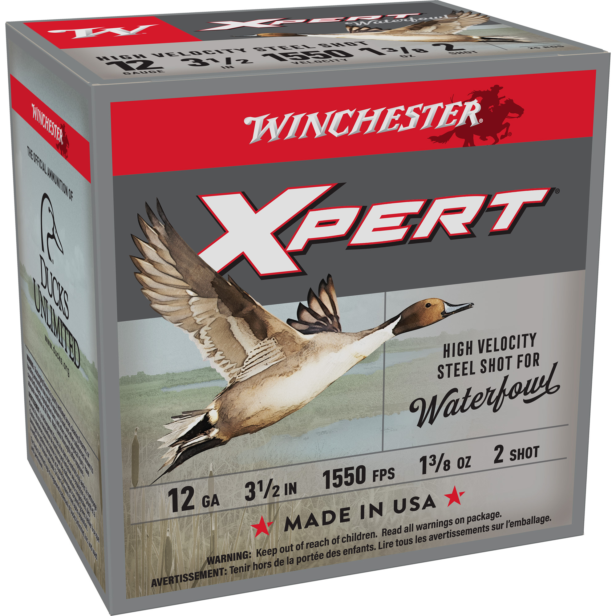 Winchester XPERT STEEL 12 Gauge 3.5″ #2 Steel Shot – 25rd