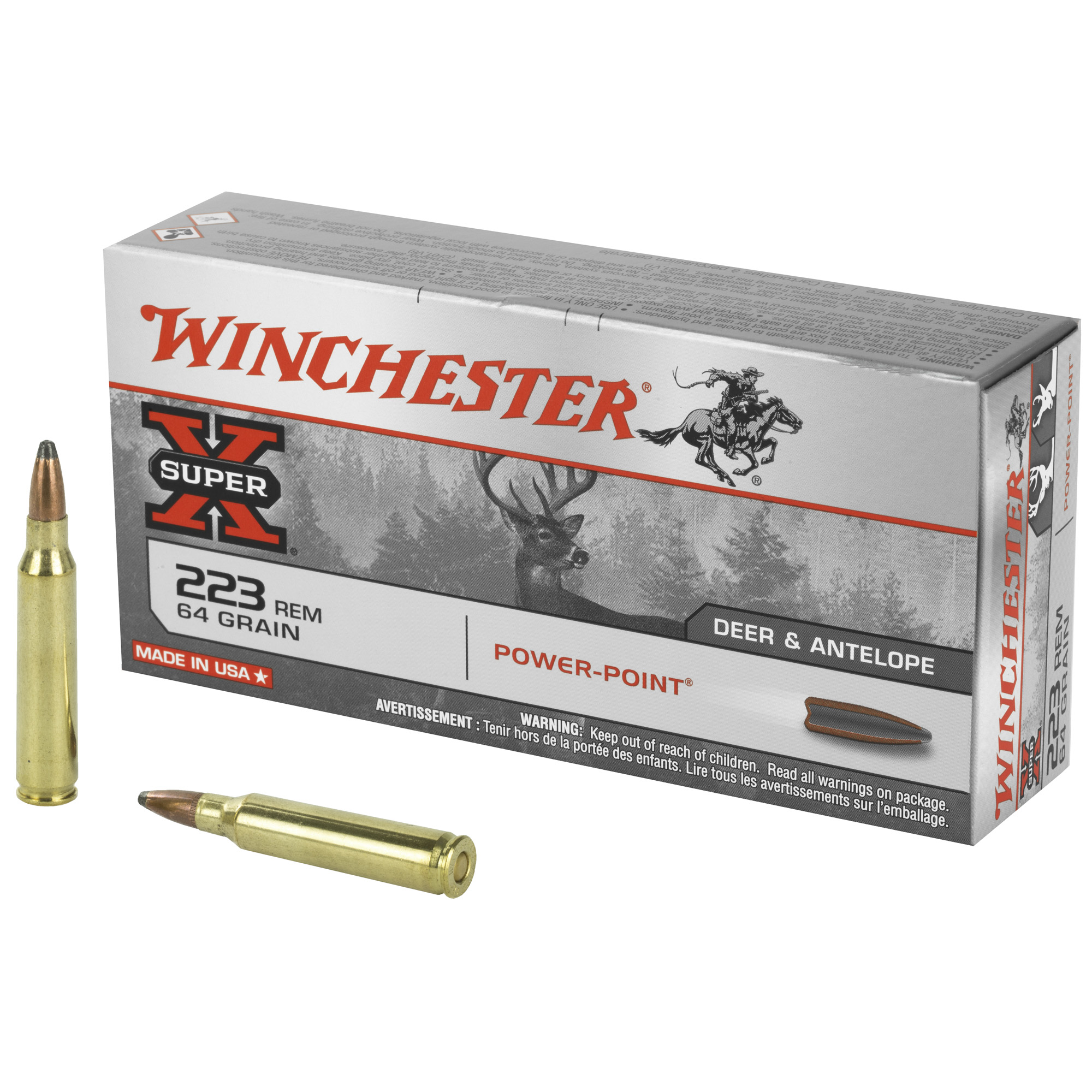 Winchester Super-X 223 Remington 64gr Power Point – 20rd