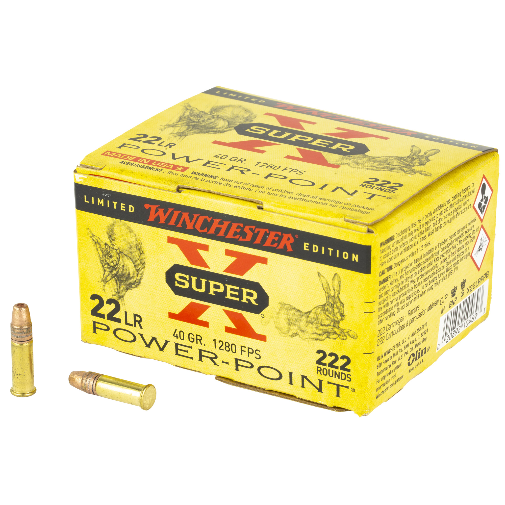 Winchester Super-X Power-Point 22 LR 40gr Power Point – 222rd